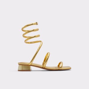 알도 ALDO Spinna Gold Womens Strappy Sandals