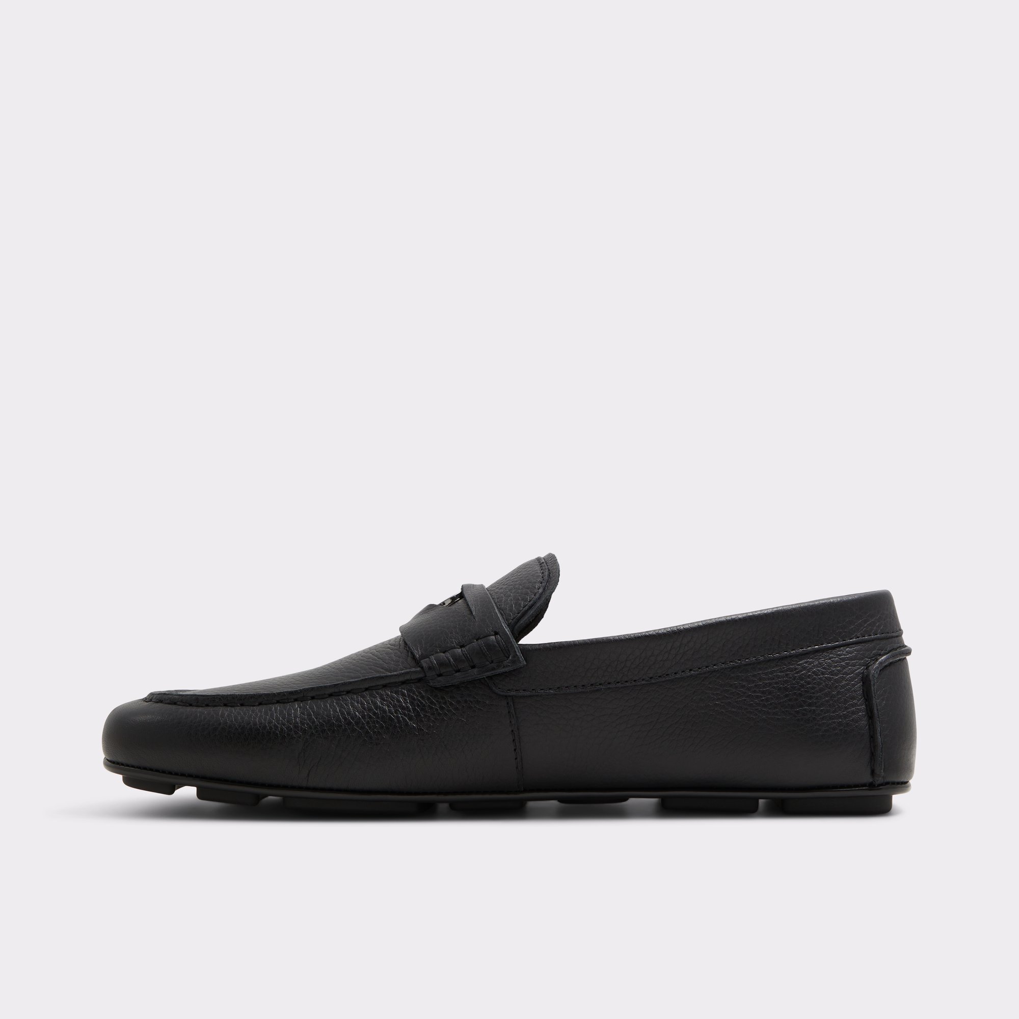Squire Black Leather Pebble Men's Loafers & Slip-Ons | ALDO US