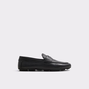 알도 ALDO Squire Black Leather Pebble Mens Loafers & Slip-Ons