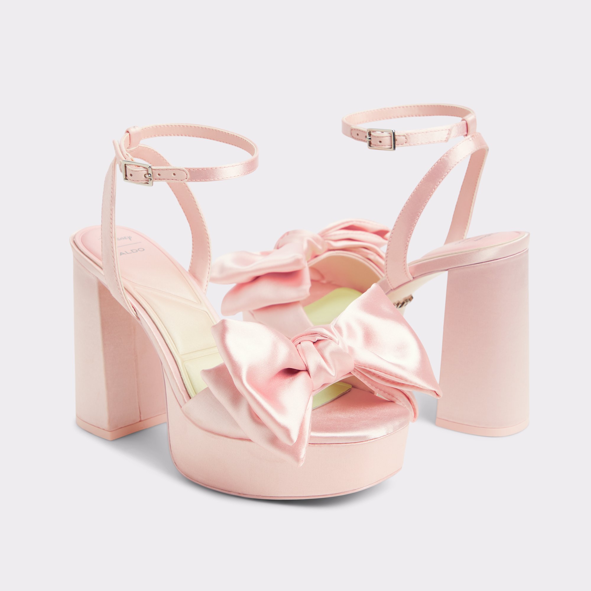 限定コラボ★Disney×ALDO★ステップシスターズヒール サテン Stepsistersheel Light Pink Women's Disney | ALDO US