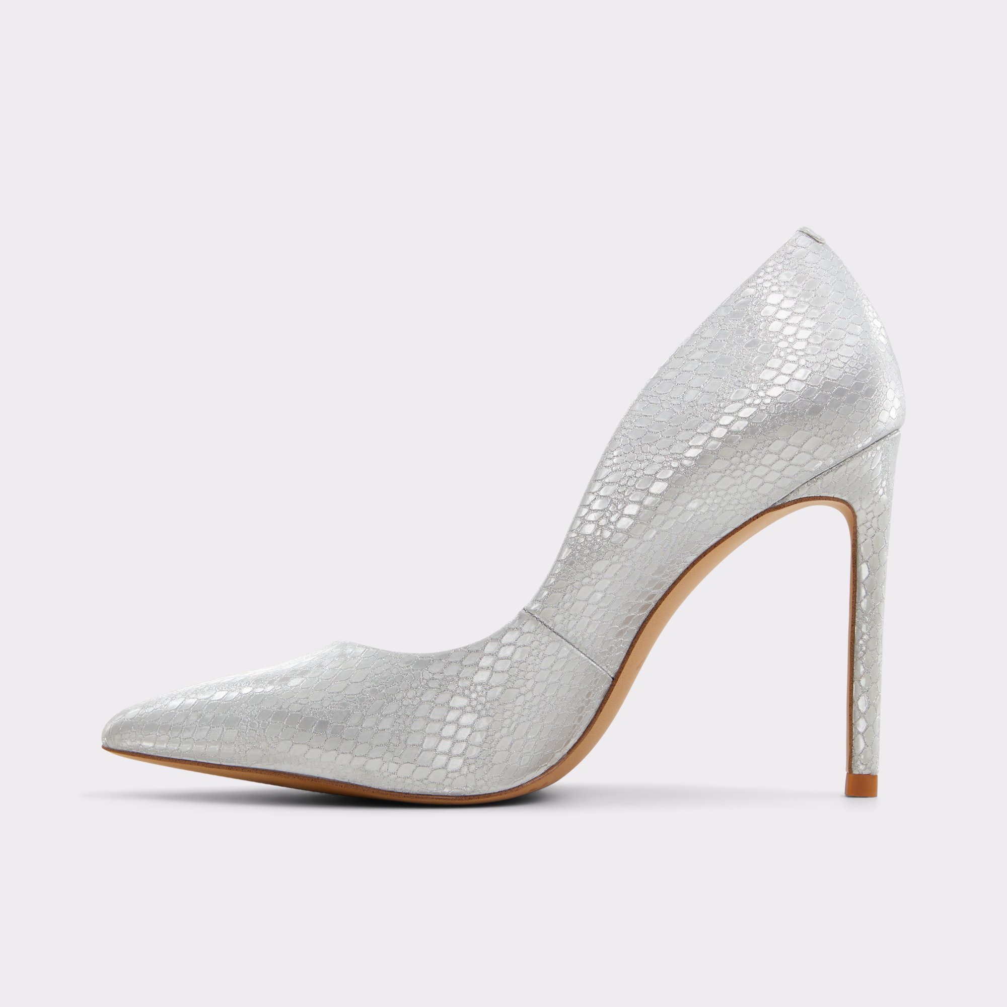 Stessy2.0 Silver Synthetic Satin Women's Pumps | ALDO Canada