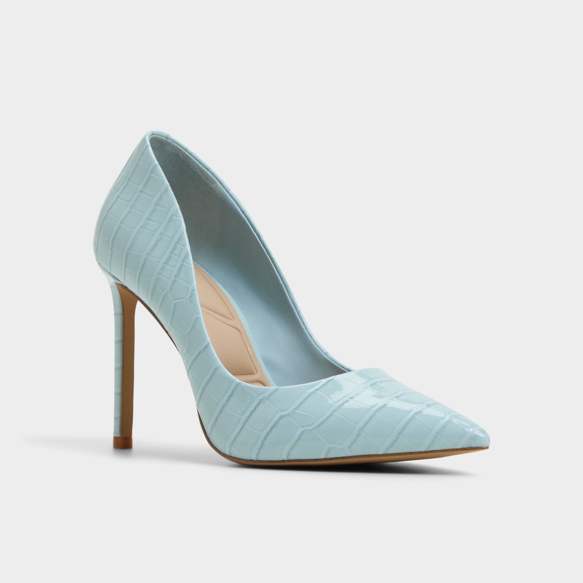 きれいなパステルカラー☆【ALDO】クロコ調パンプス Stessy2.0 Stessy2.0 Pastel Blue Women's Pumps | ALDO US