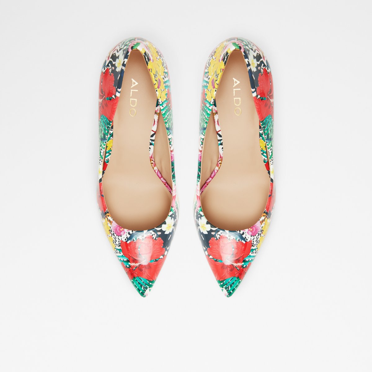 aldo multicolor heels