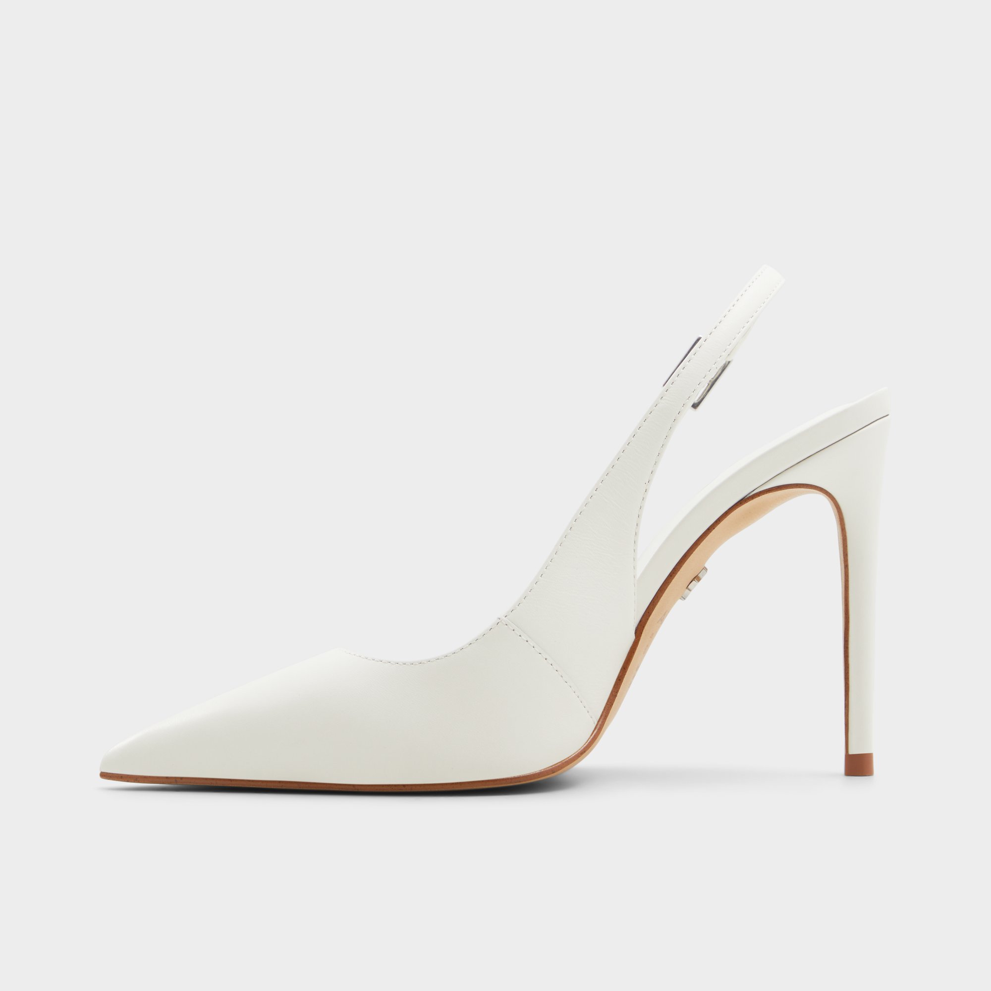 【追跡あり!】ALDO Stessysling スリングバック パンプス 魅力的 stessysling_white_121-001-