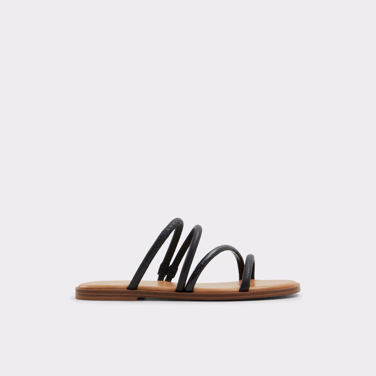 Stila Black Women's Flat Sandals | ALDO Canada