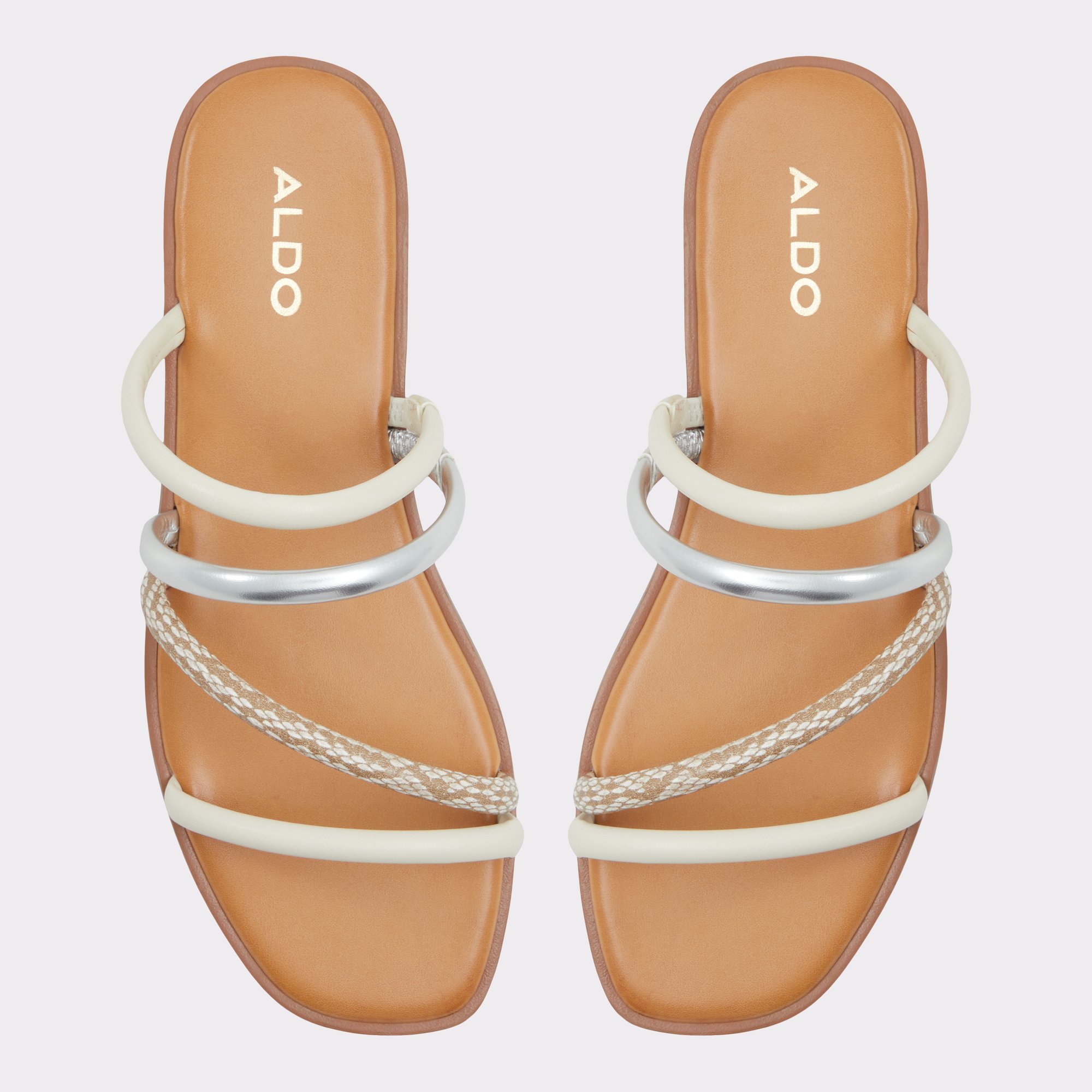 Stila White Multi Women's Flat Sandals | ALDO US