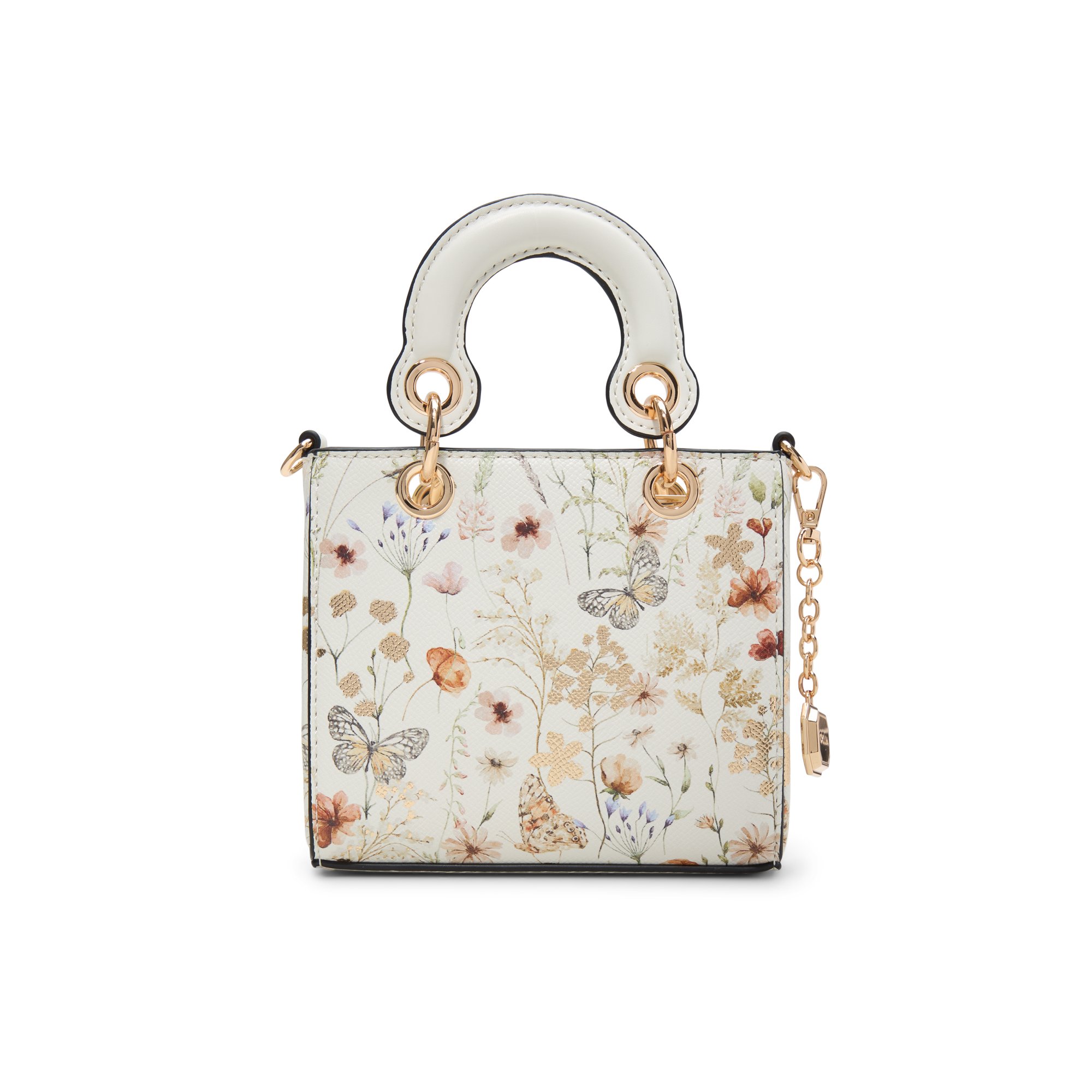 Aldo Sunblingy Faux Leather Crossbody Bag In Beige