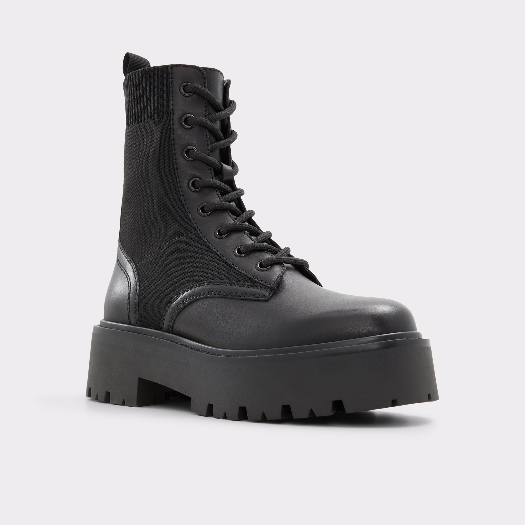 Talaleryknit Black Women's Lace-Up Boots | ALDO Canada