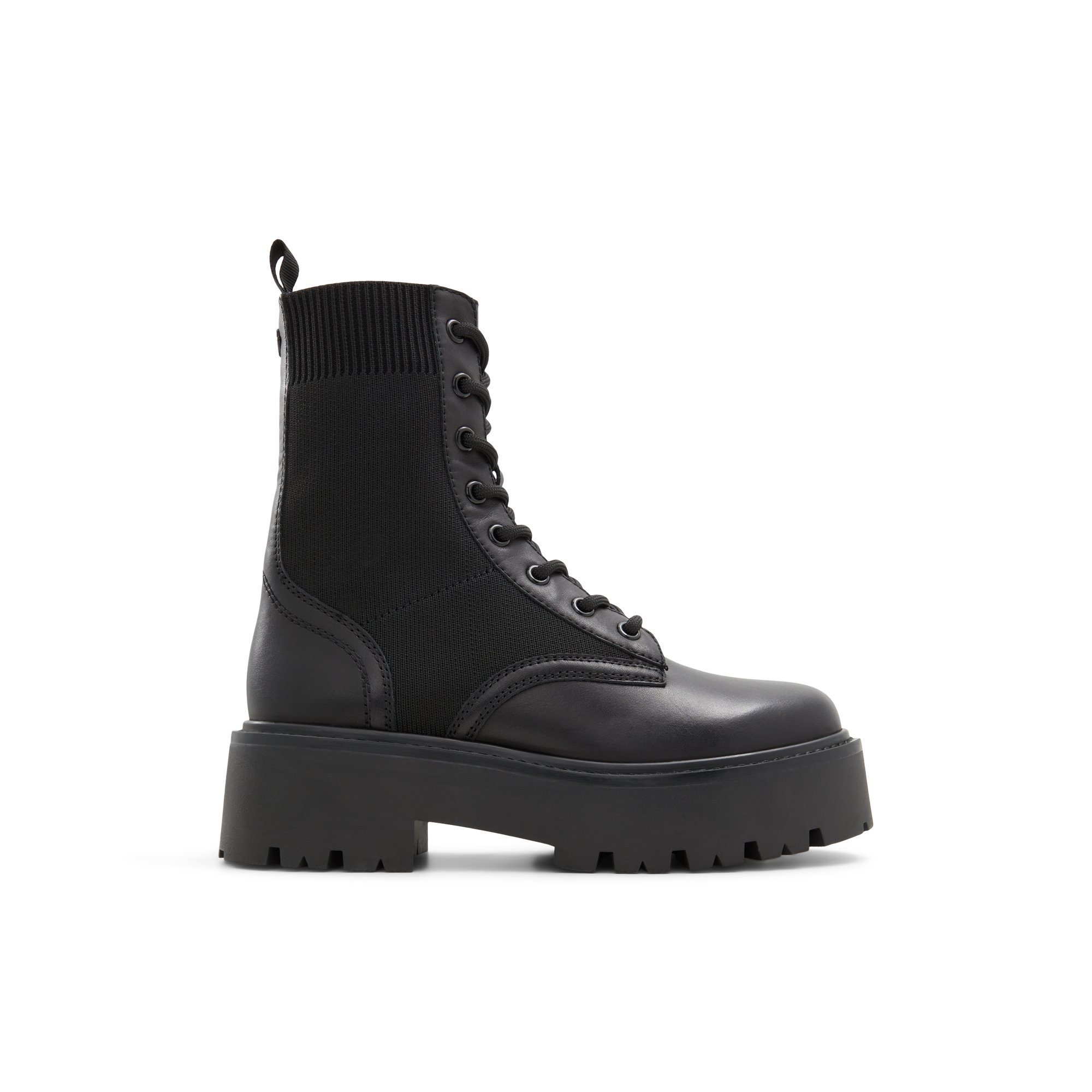 ALDO Talaleryknit - Women's Combat Boot - Black, Size 9