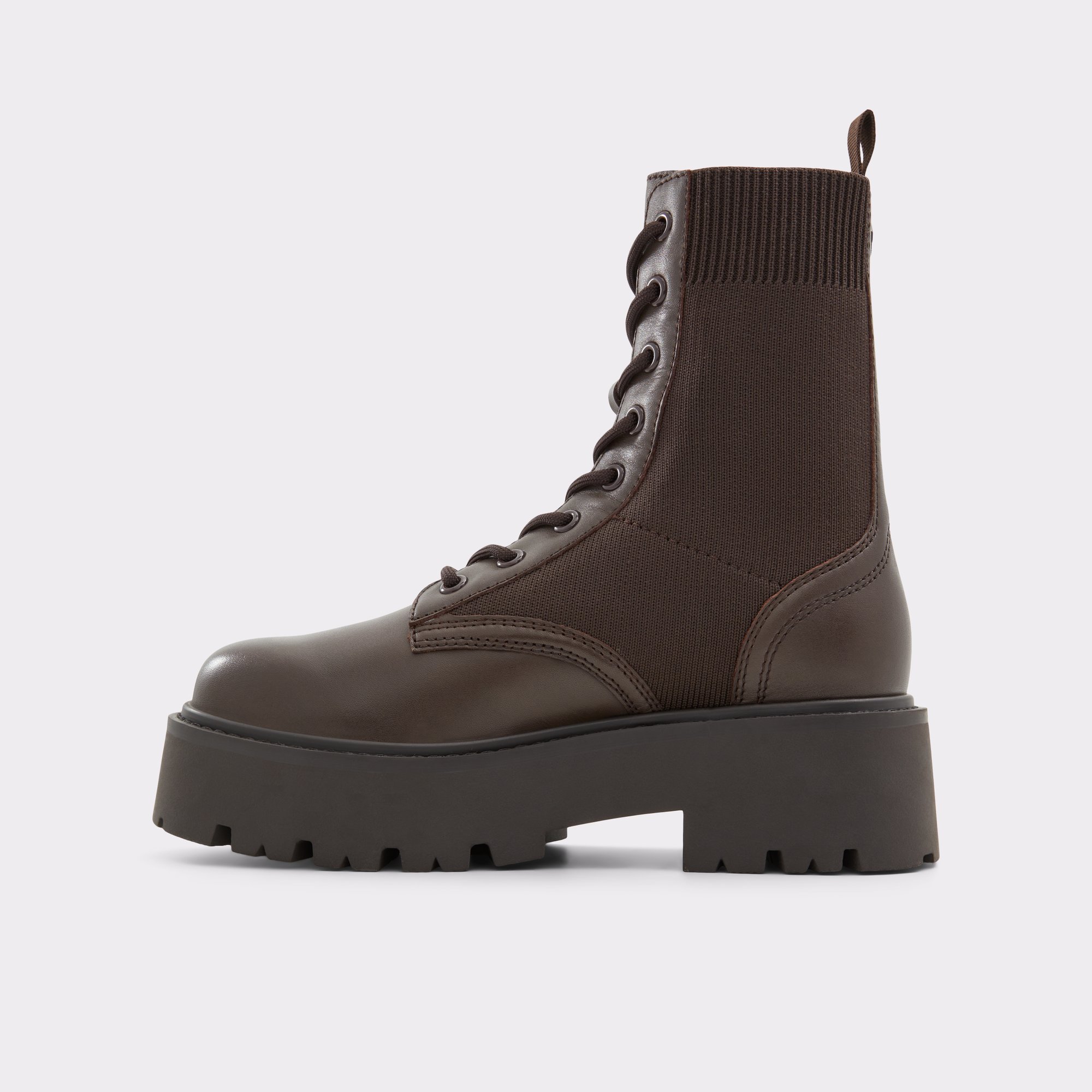 Talaleryknit Brown Overflow Women's Combat boots | ALDO Canada