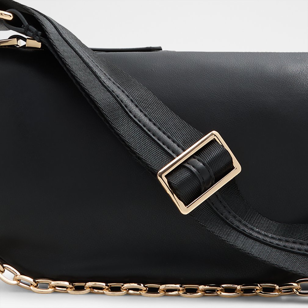 2WAY【ALDO】Tallisa 半円 ムーン チェーン クロスボディ バッグ Tallisa Black Women's Crossbody Bags | ALDO US