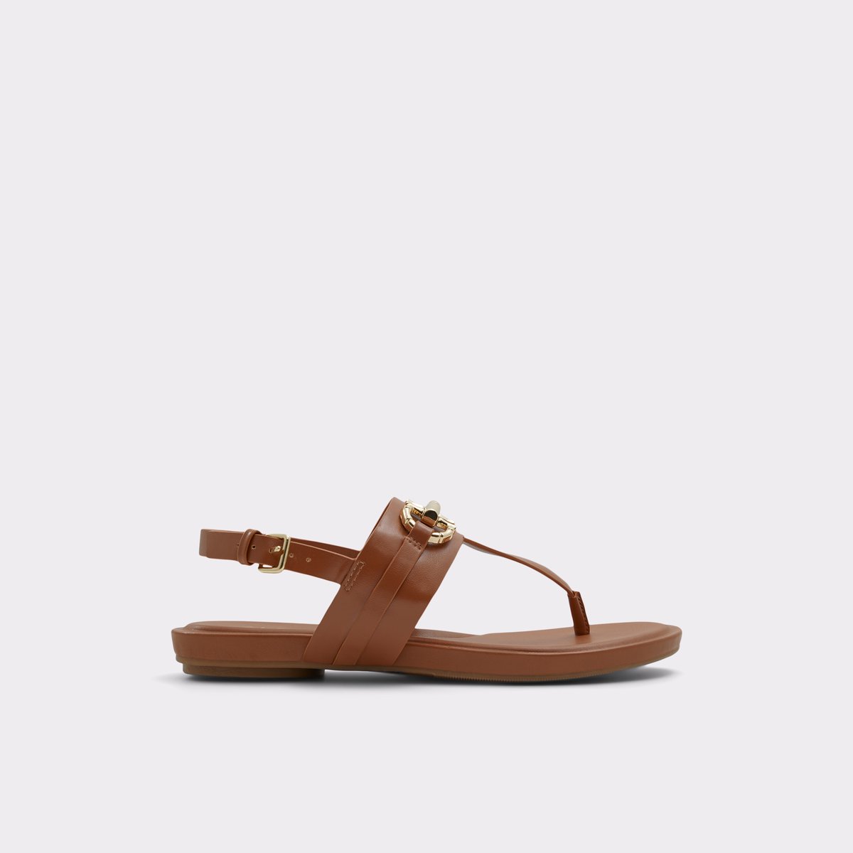 Tany Medium Brown Women's Flat Sandals | ALDO US