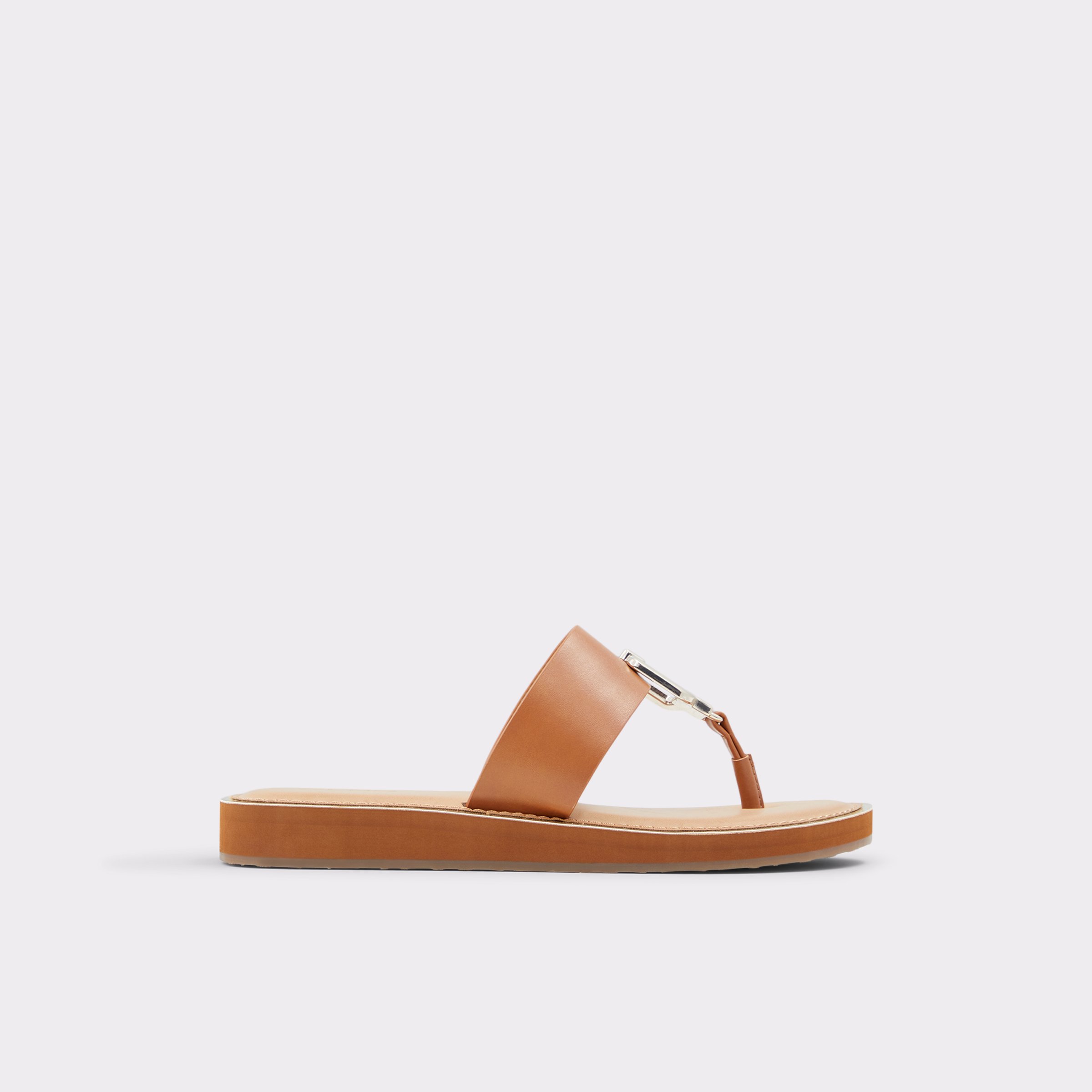 Tatyx Cognac Women's Flat Sandals | ALDO US