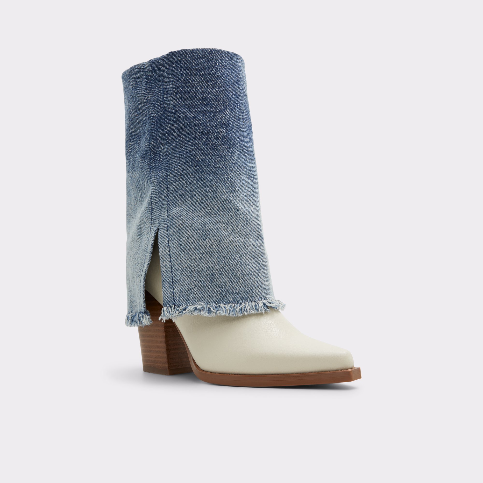 Tayylor Blue/White Combo Women's Western and cowboy boots | ALDO Canada