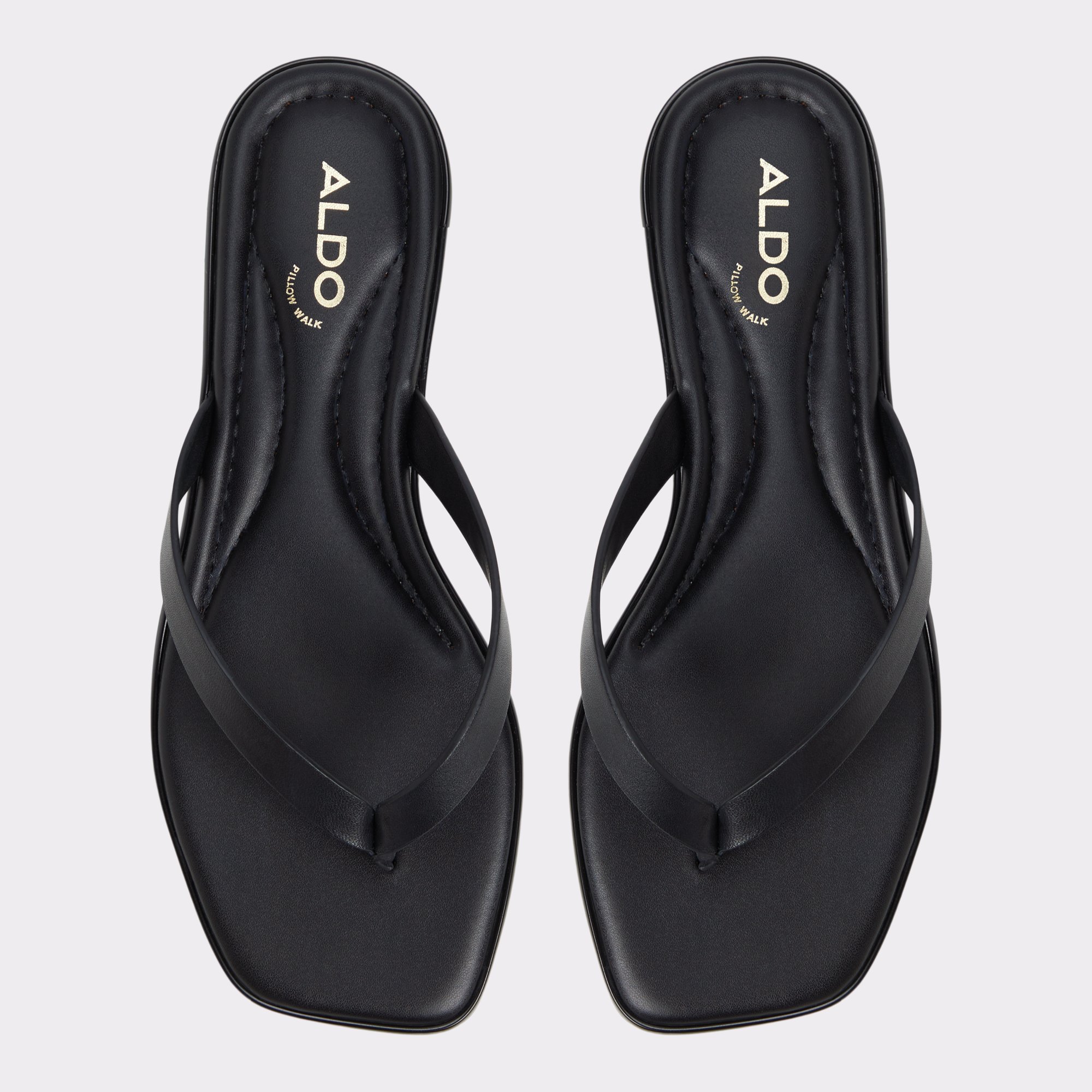 【ALDO】本革レザー&メタルフレーム Theao ビーチサンダル Theao Black Women's Flat Sandals | ALDO US