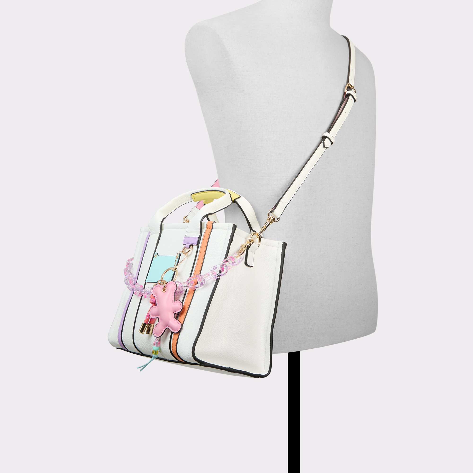 ★ALDO★ Aldo Evicary Satchel Bag White Multi theriliax_multi_156-002-