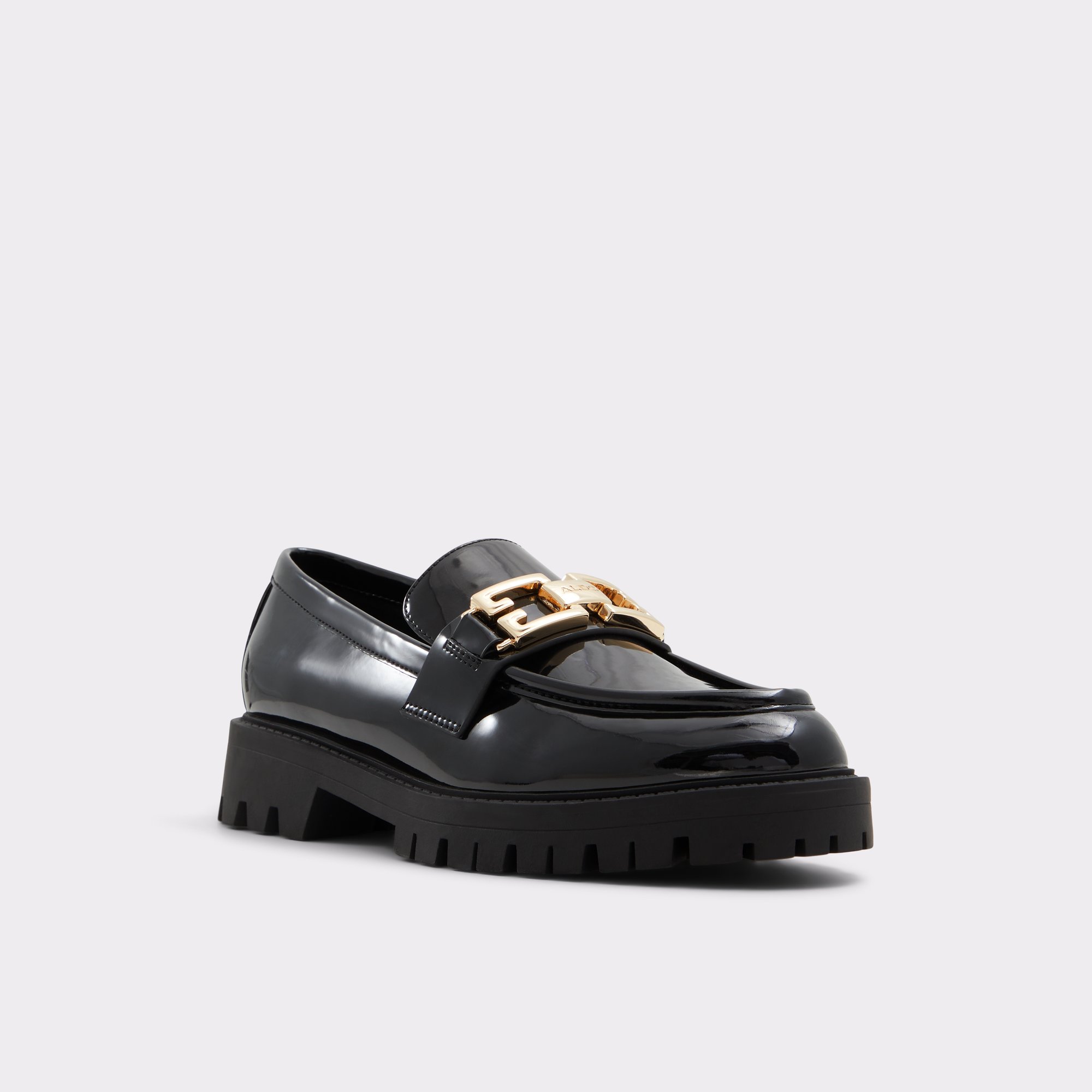 Tobey Black Synthetic Patent Women's Loafers & Oxfords | ALDO Canada