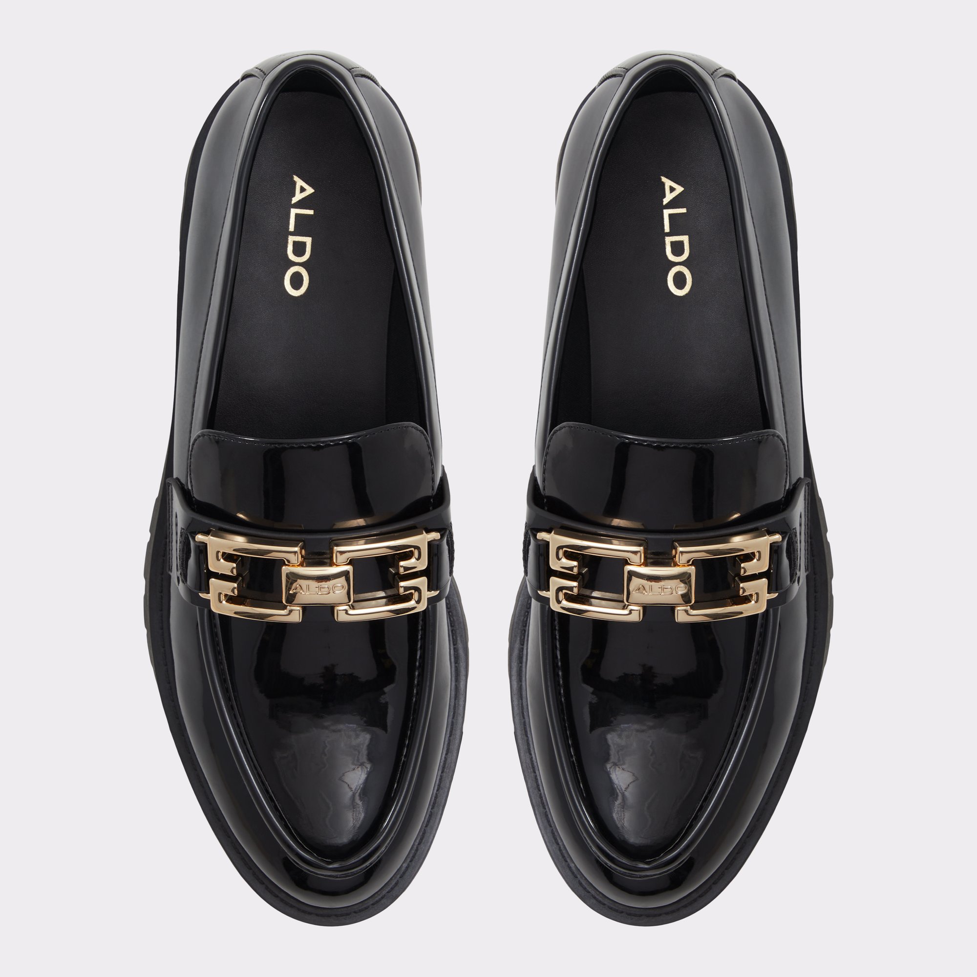 Tobey Black Synthetic Patent Women's Loafers & Oxfords | ALDO Canada