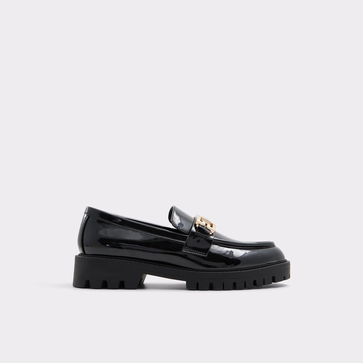 Tobey Black Synthetic Patent Women's Loafers & Oxfords | ALDO Canada