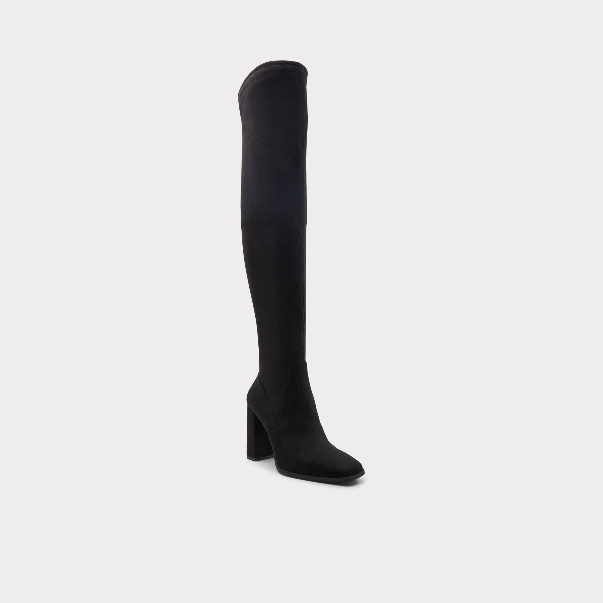 Toeder Black Textile Microfibre Women's Dress heeled boots | ALDO US