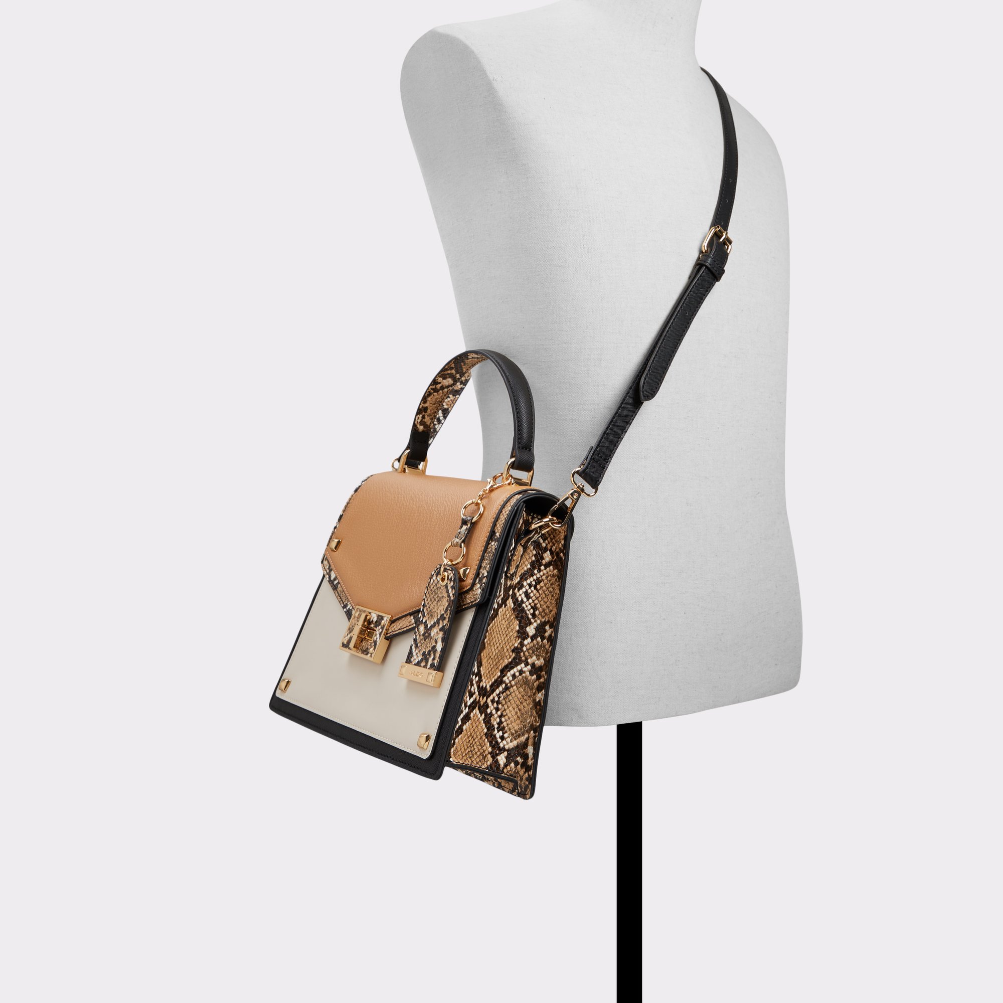 ALDO Women's Agroliaa Top Handle Bag, Bone Multi: Handbags