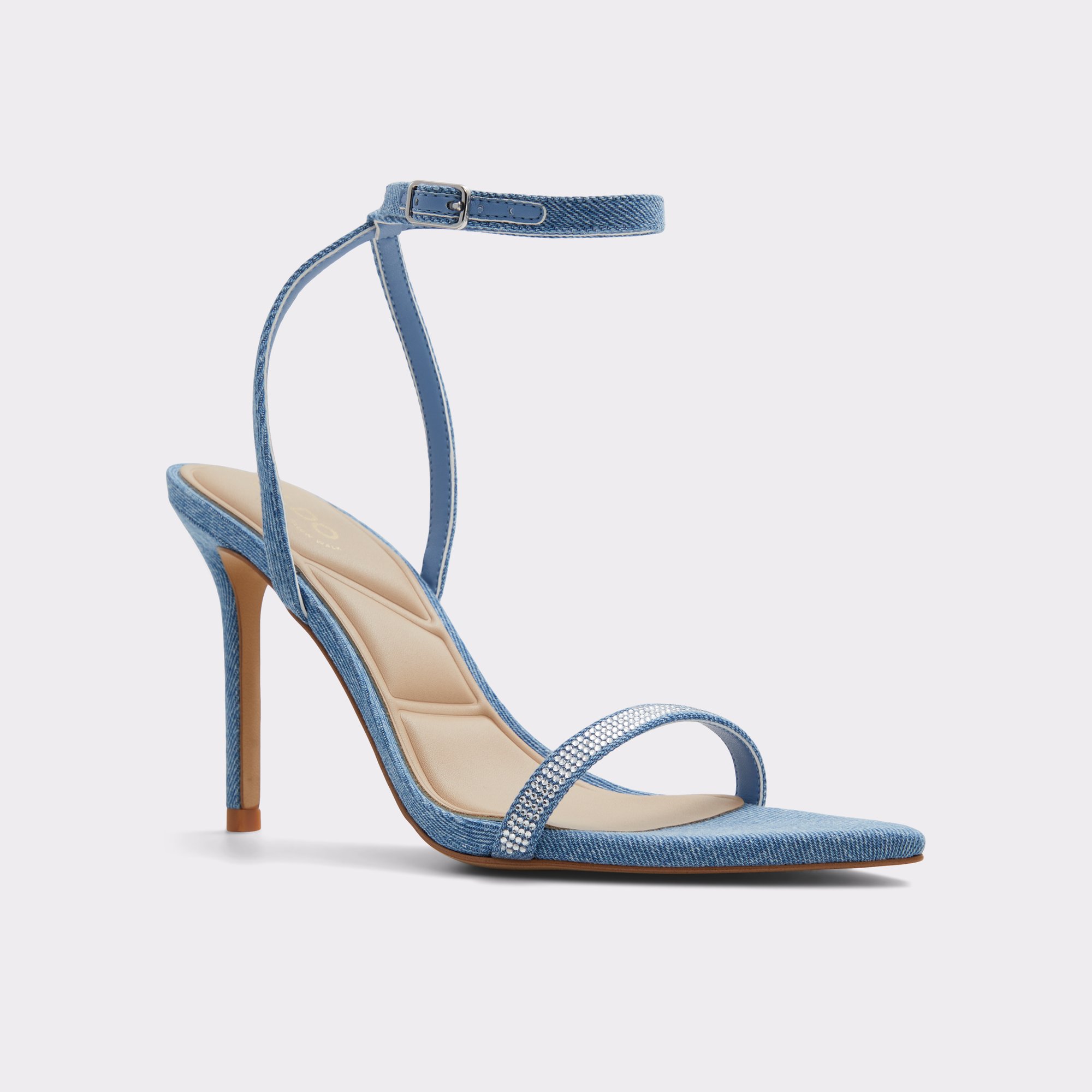 Tulipa Medium Blue Women's Strappy sandals | ALDO US