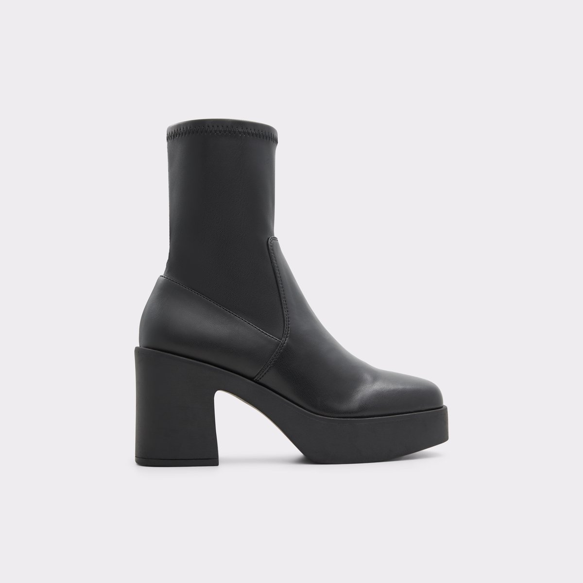 Upstep Black Synthetic Stretch Women's Ankle boots | ALDO Canada