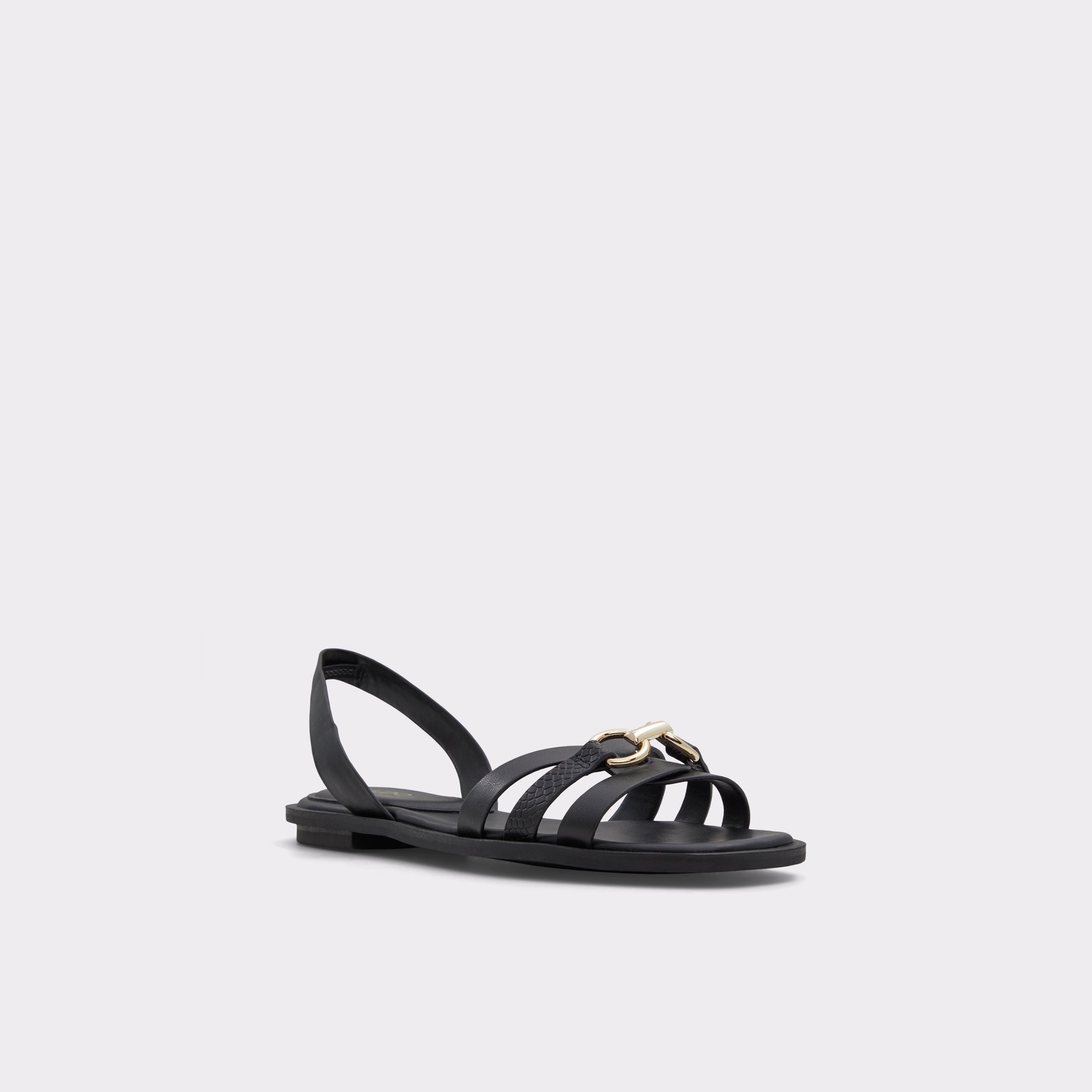 Aldo black flat discount sandals