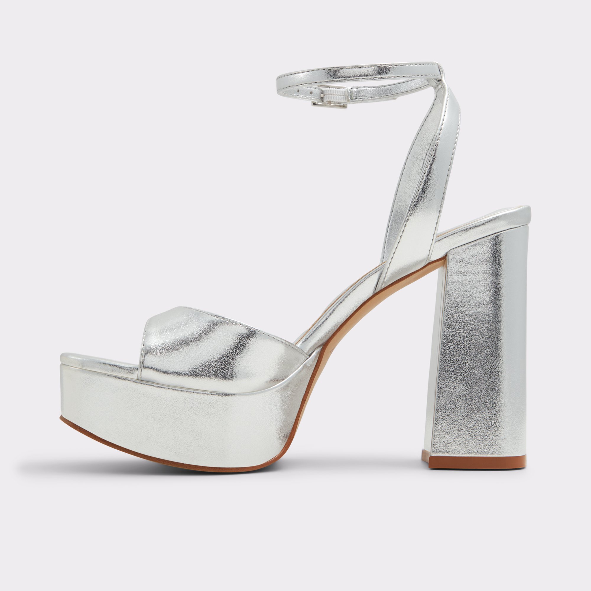 Valoria Silver Women's Platform Sandals | ALDO Canada