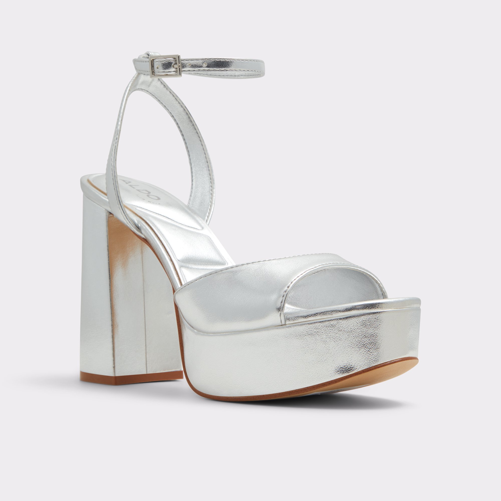 Valoria Silver Women's Platform Sandals | ALDO Canada