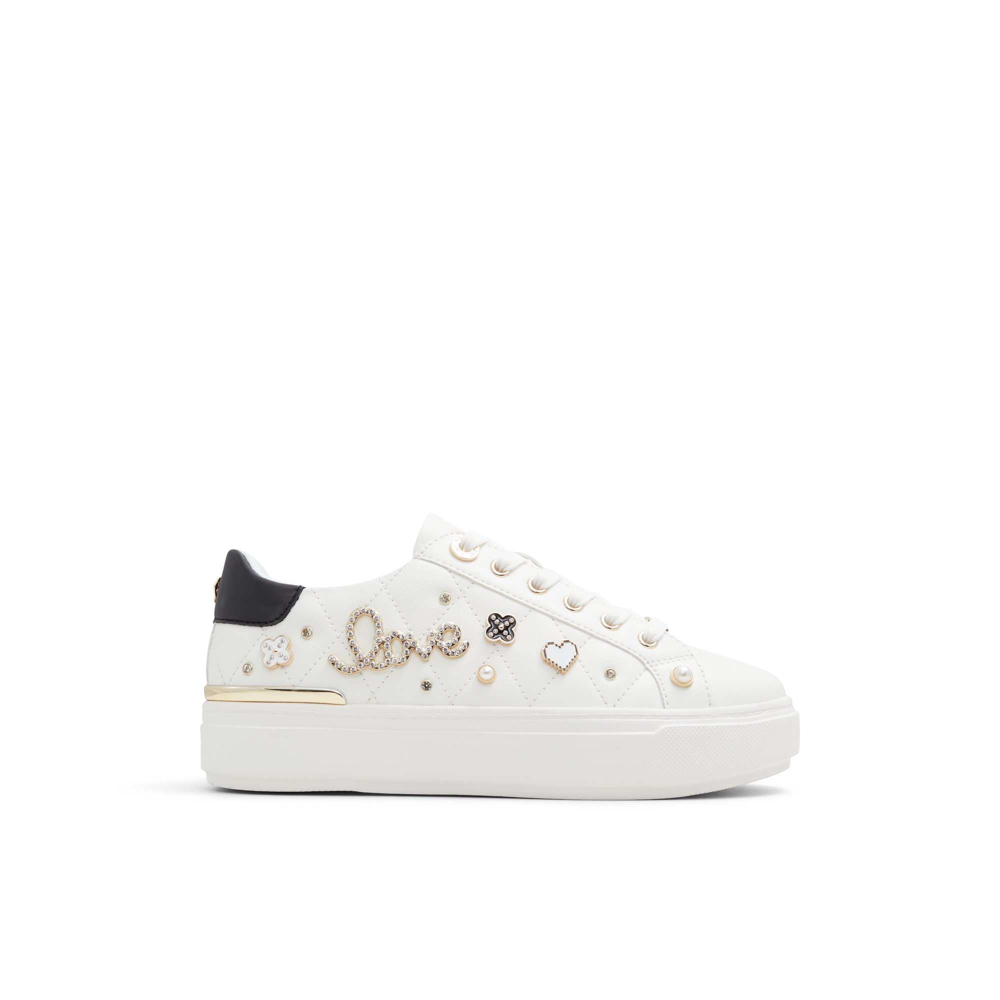 ALDO Visuetti - Women's Low Top Sneaker Sneakers - White, Size 7.5