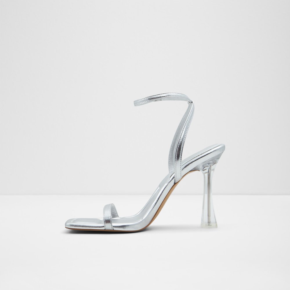 Vivanti Silver Women's Clear heels | ALDO US