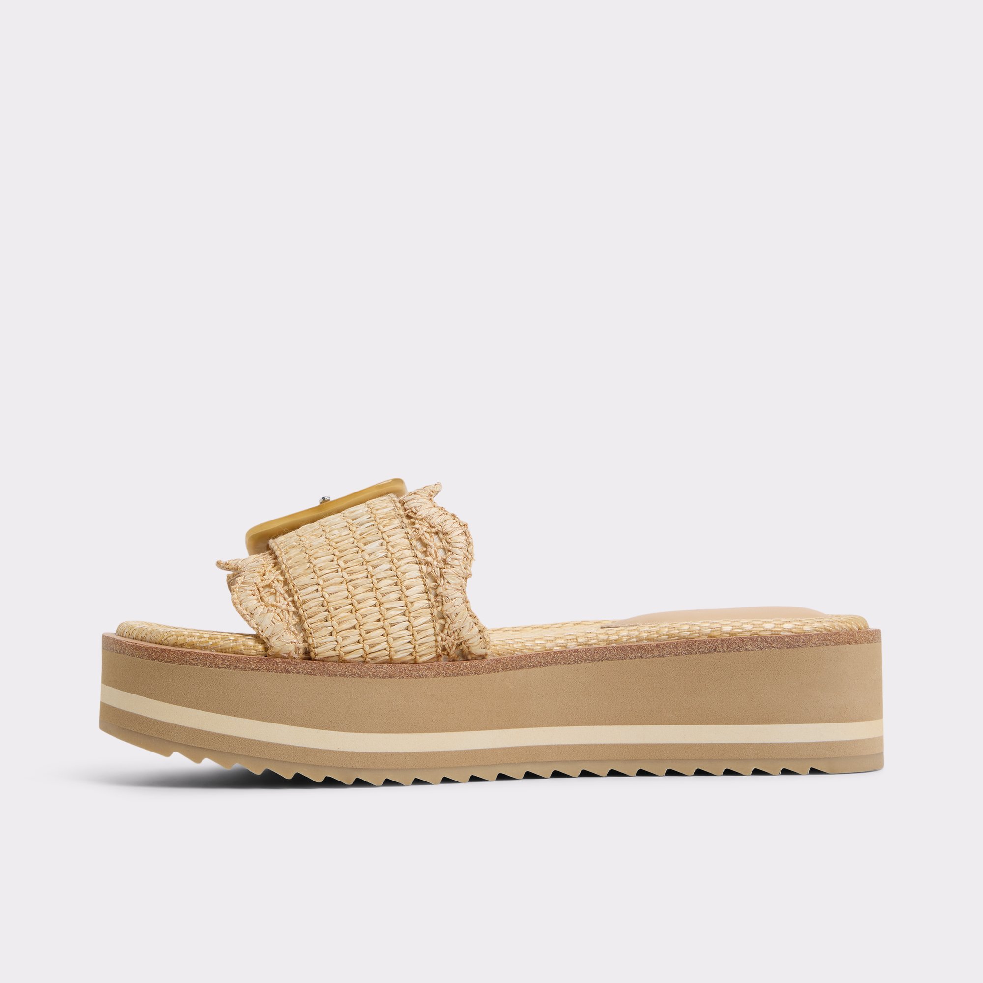 Wavynelly Beige Clair Femmes Sandales plateformes et compensées | ALDO Canada