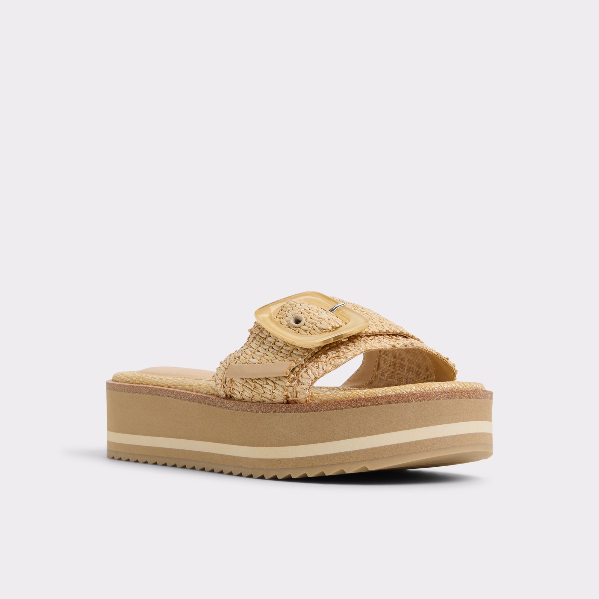 Wavynelly Beige Clair Femmes Sandales plateformes et compensées | ALDO Canada
