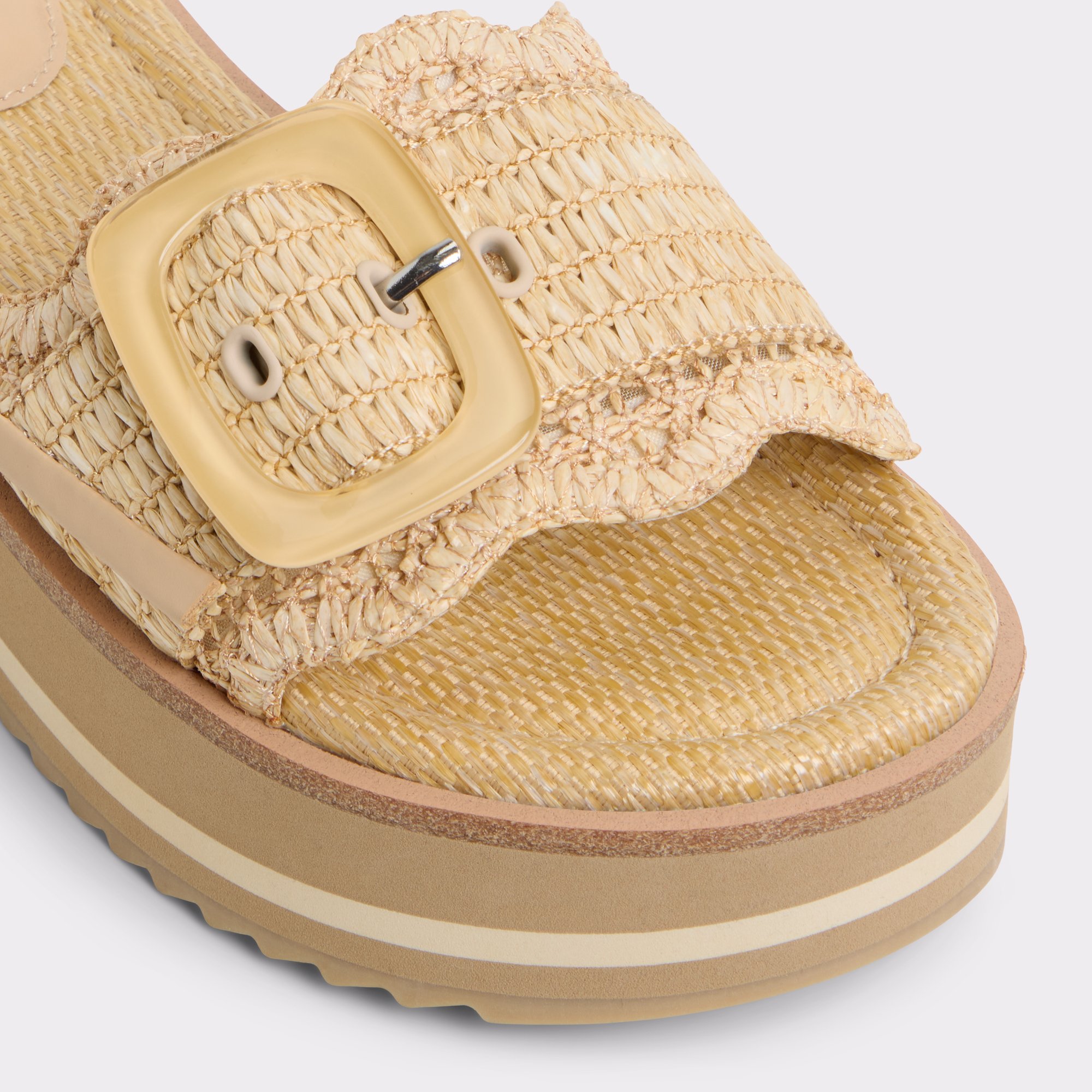Wavynelly Beige Clair Femmes Sandales plateformes et compensées | ALDO Canada