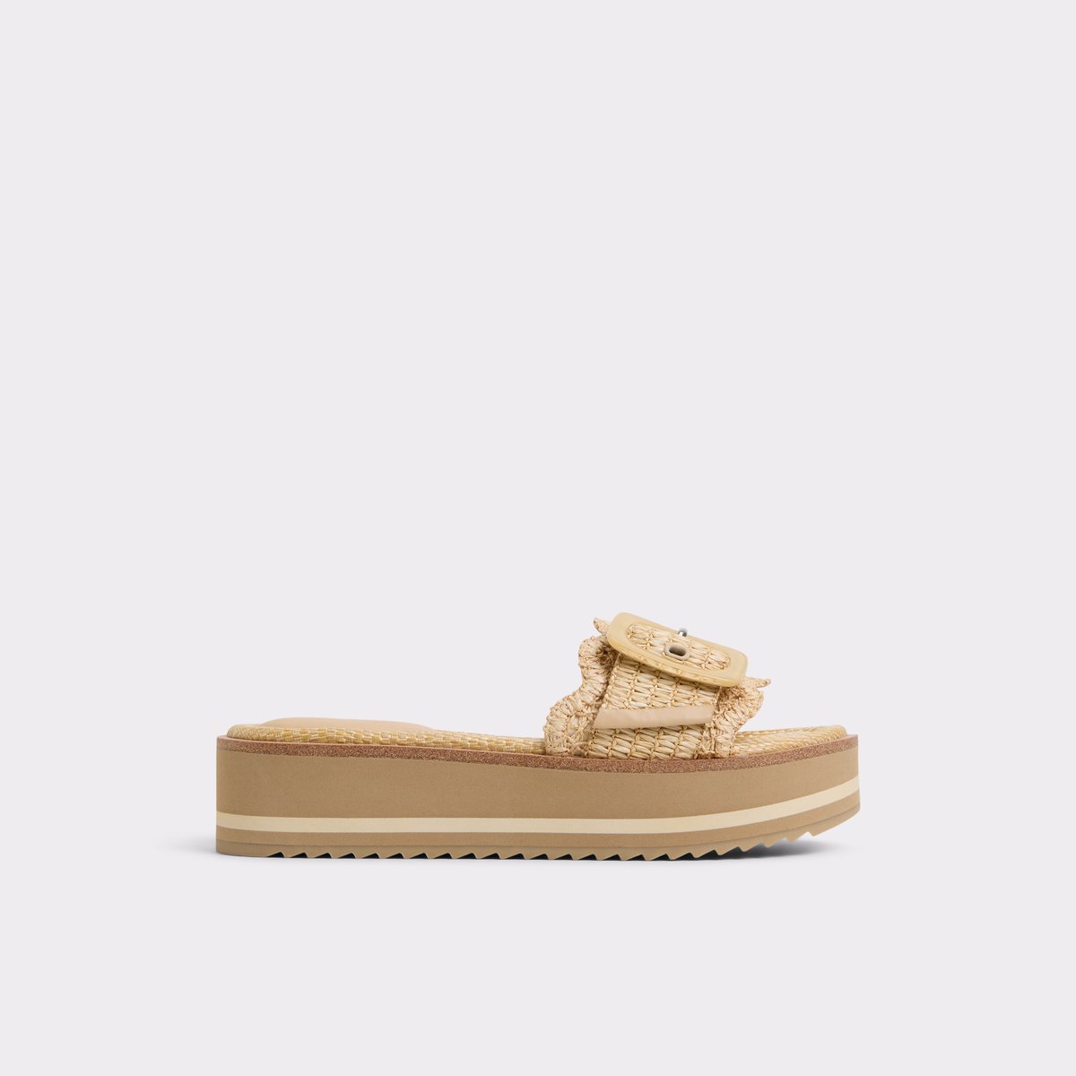 Wavynelly Beige Clair Femmes Sandales plateformes et compensées | ALDO Canada