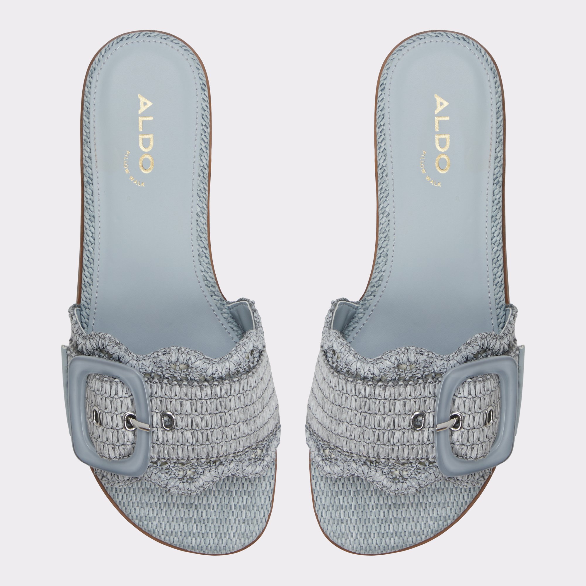 Wavysally Autre Bleu Femmes Sandales à talon plat | ALDO Canada