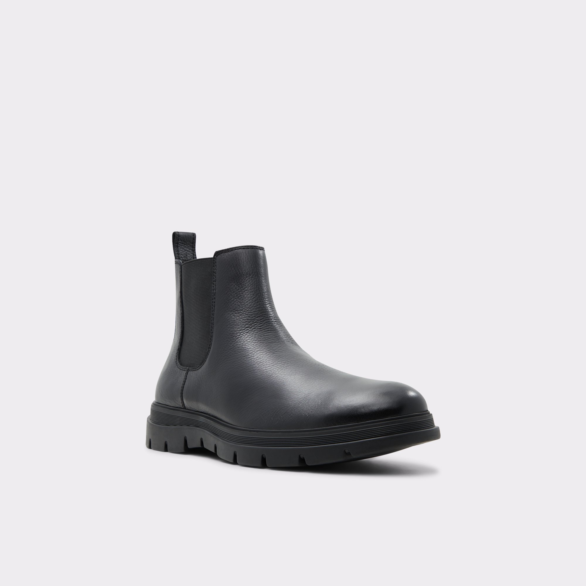nuttet han vandfald Weannon Black Leather Pebble Men's Chelsea Boots | ALDO US
