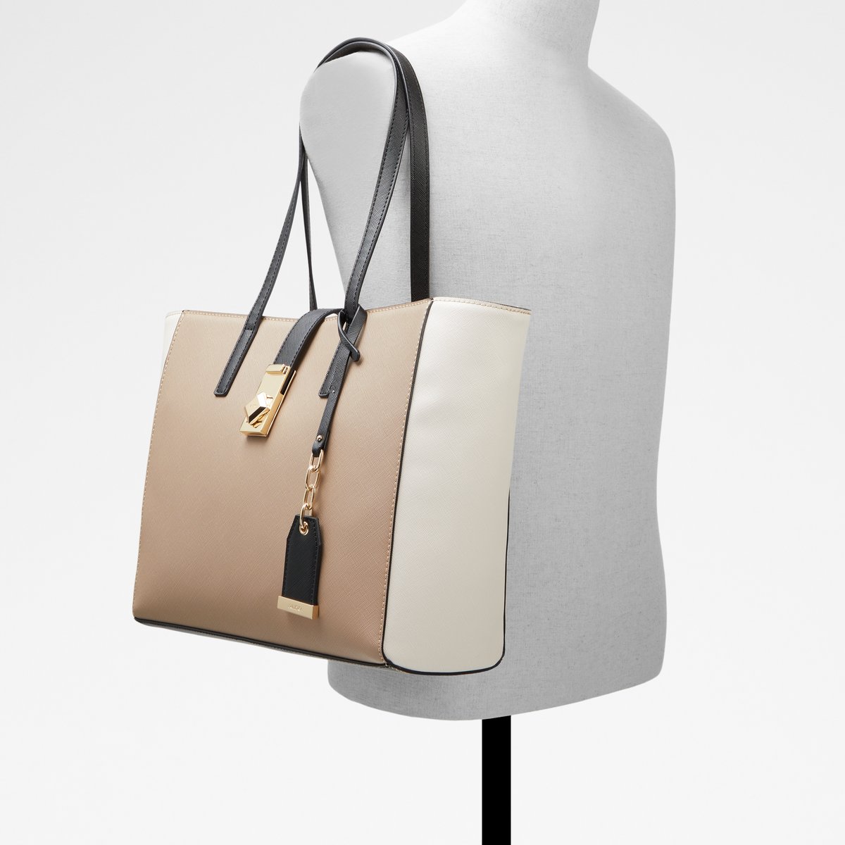  Large Capacity Tote Bag S706 (beige) : Clothing