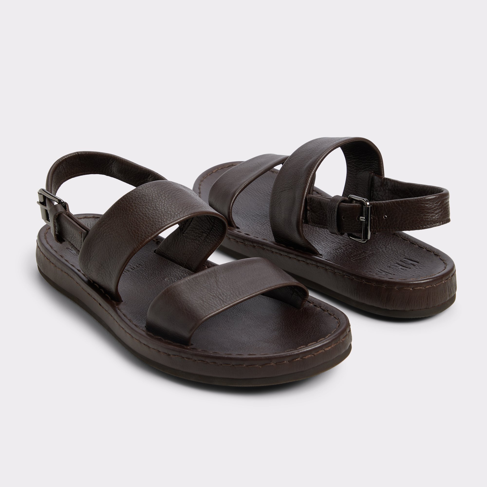 歩きやすい☆レザー【ALDO Men’s】Wiley ストラップサンダル Wiley Dark Brown Men's Sandals & Slides | ALDO US