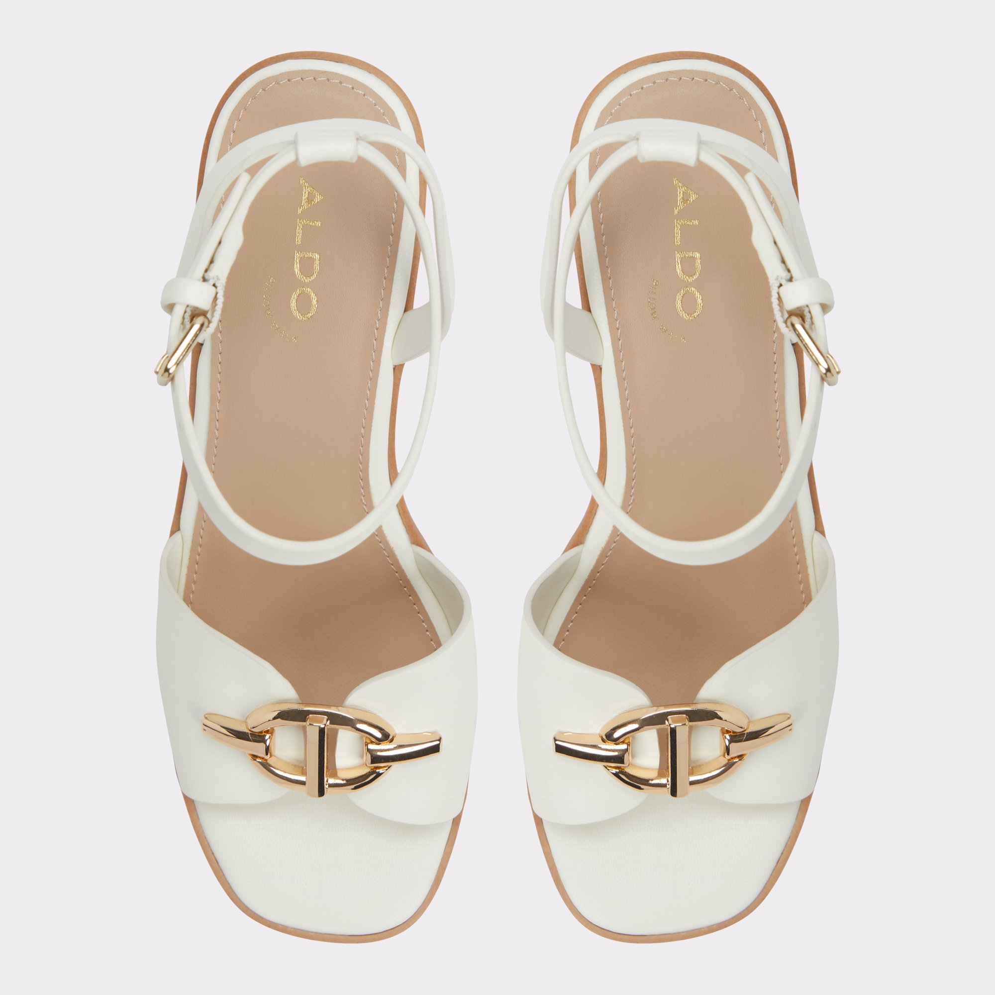 リゾートライク★ALDO★Ybylin ウェッジヒールサンダル Ybylin White Women's Wedges | ALDO US