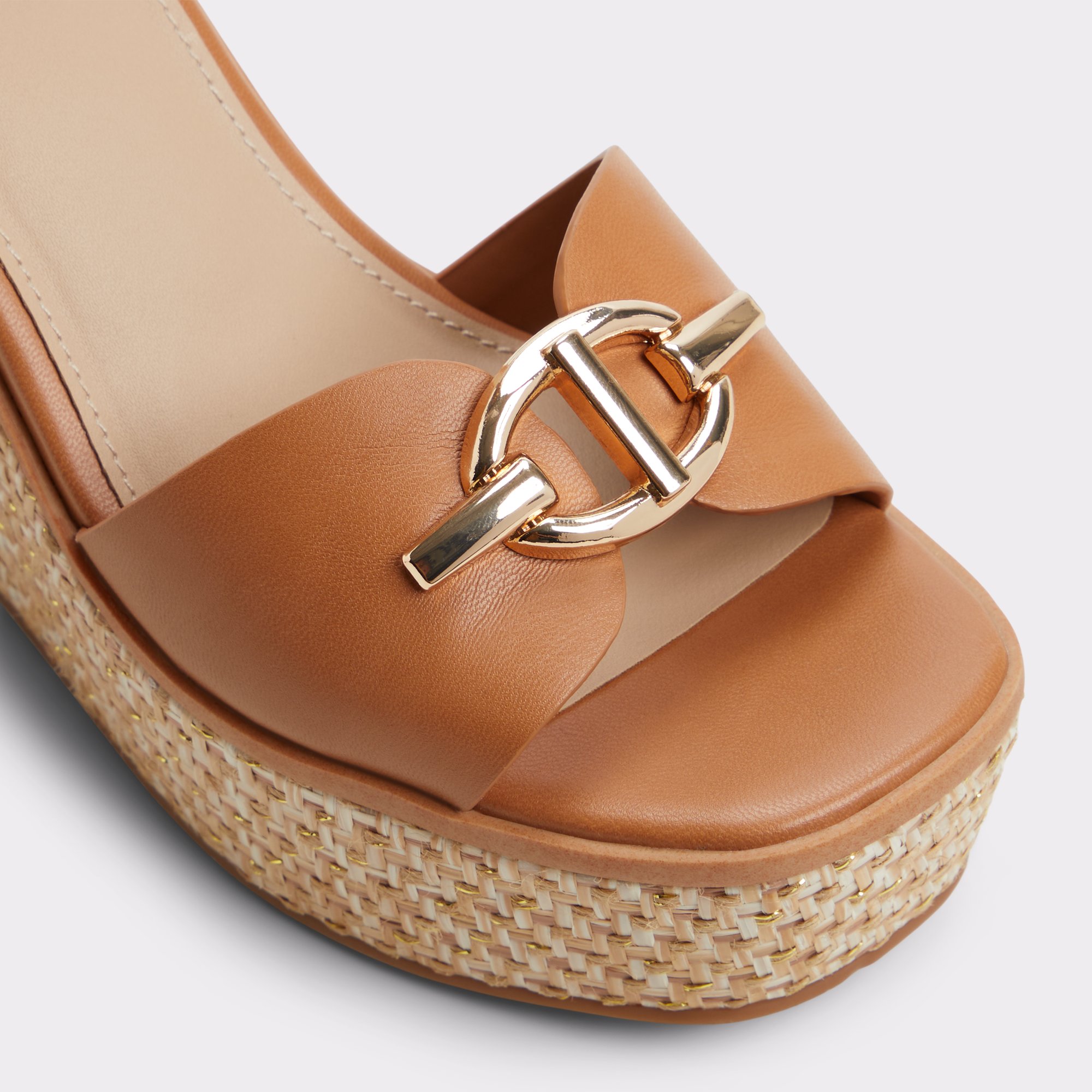 ALDO●ケオニー ウェッジサンダル - Medium Brown ybylin_brown_210-002-