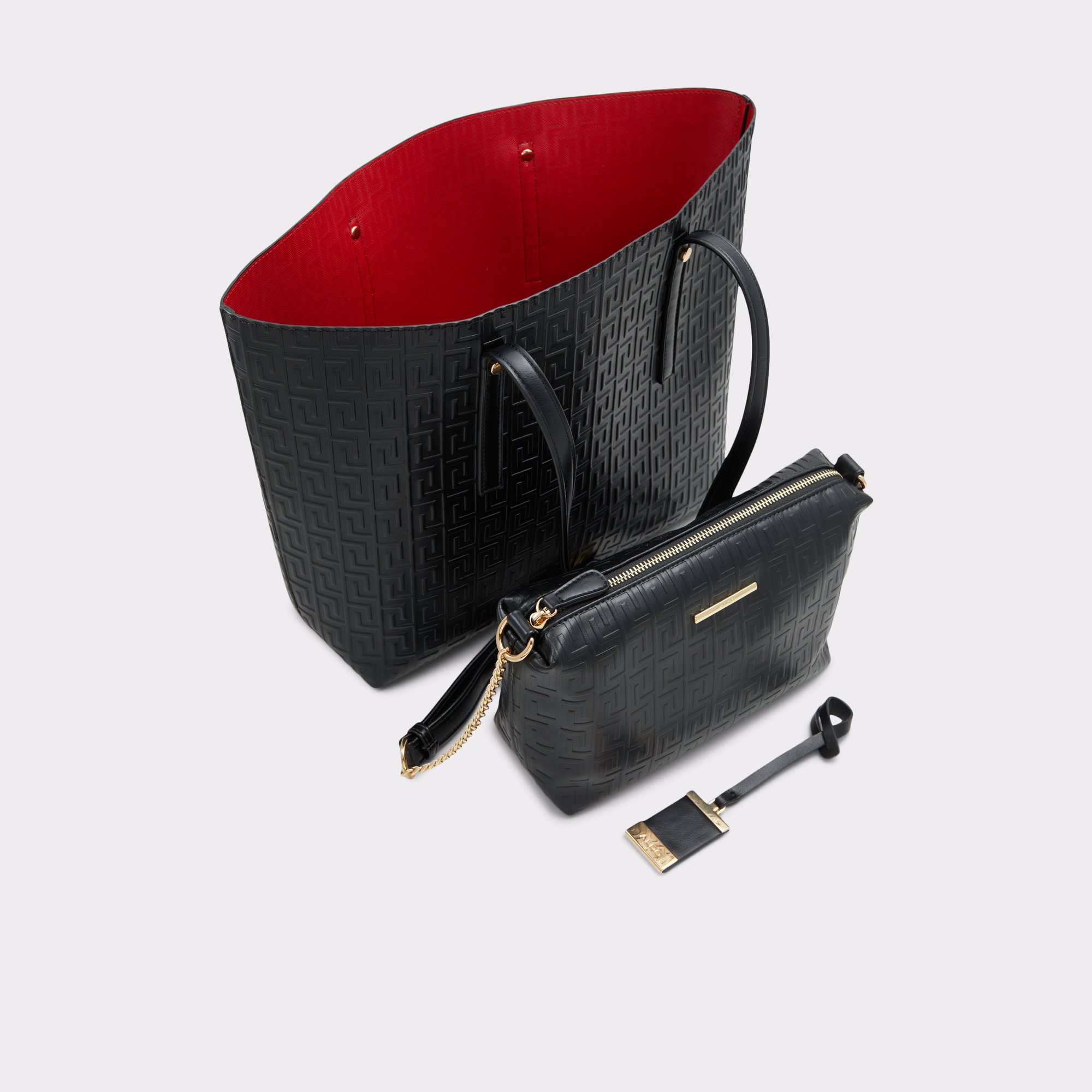 Aldo black and red purse new arrivals