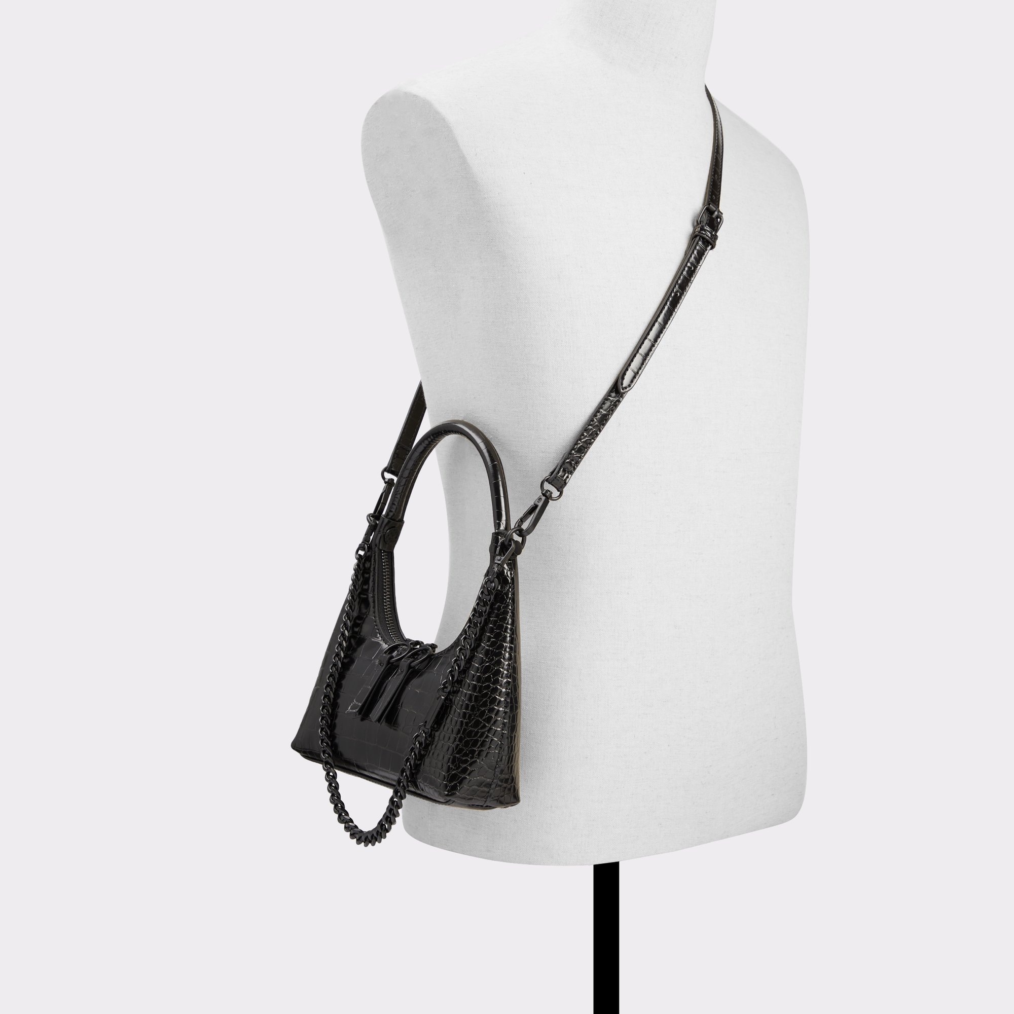 Yvanax Black/Black Women's Top Handle Bags | ALDO US