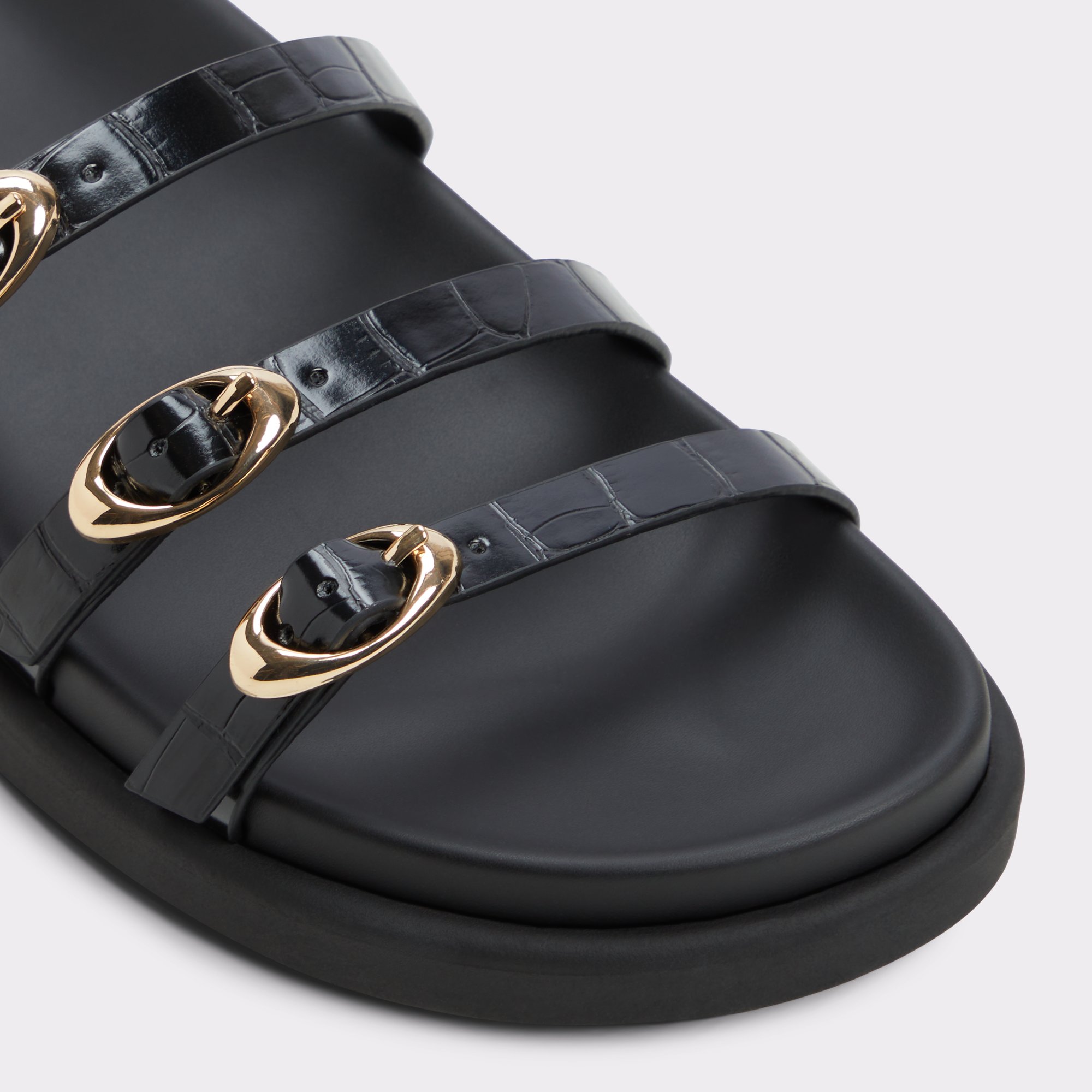 Zephyra Noir Femmes Sandales a assise plantaire | ALDO Canada