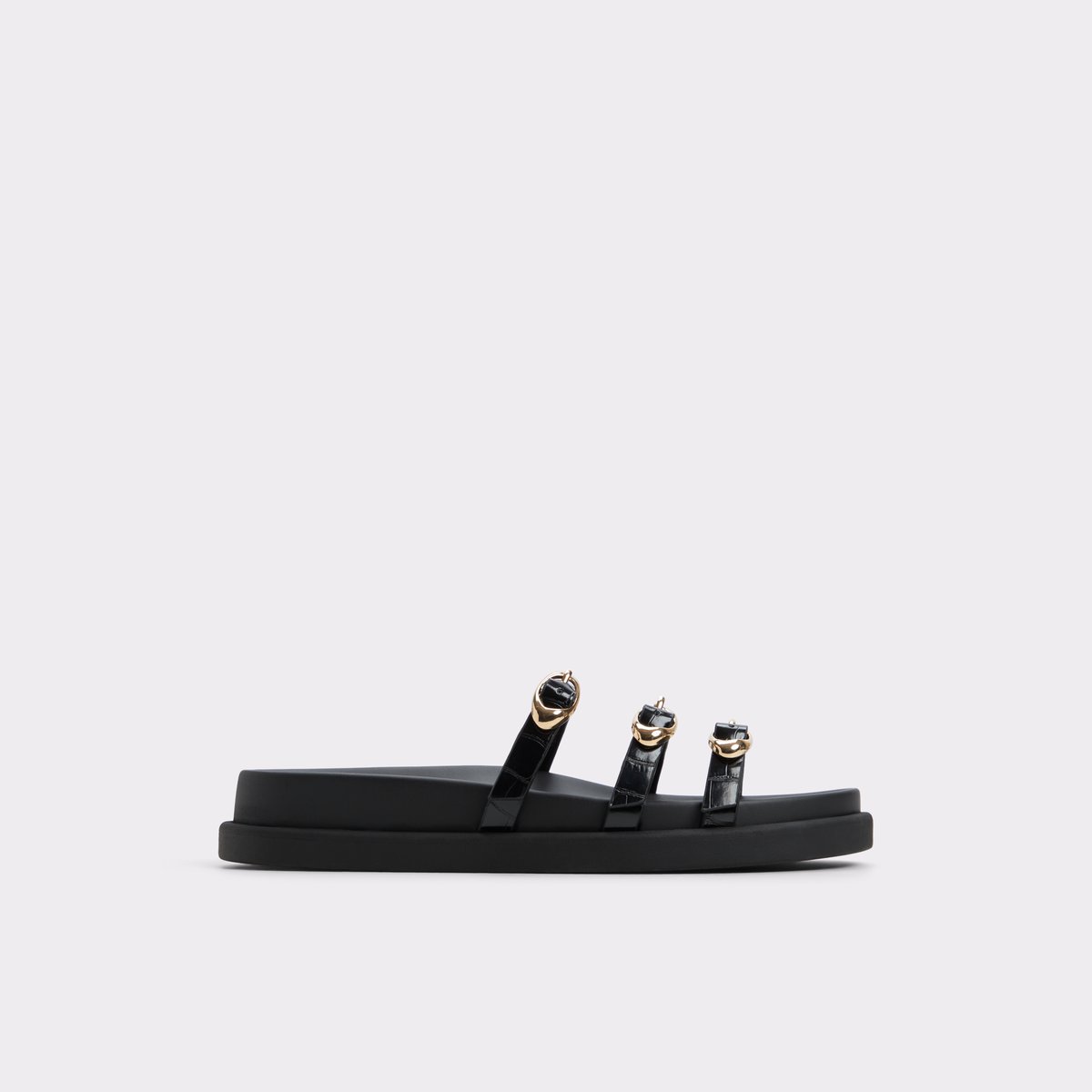 Zephyra Noir Femmes Sandales a assise plantaire | ALDO Canada