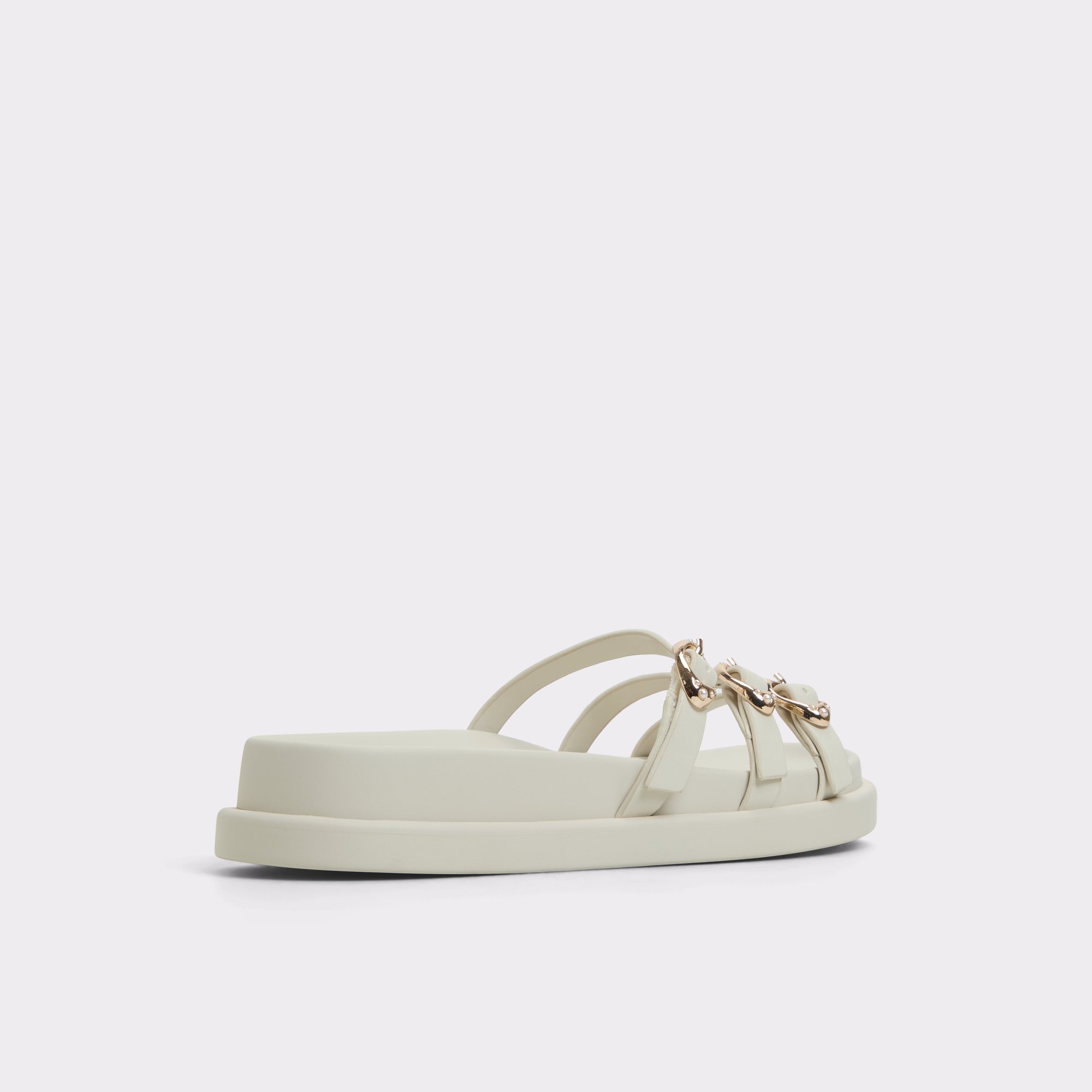 Zephyra Blanc Femmes Sandales a assise plantaire | ALDO Canada