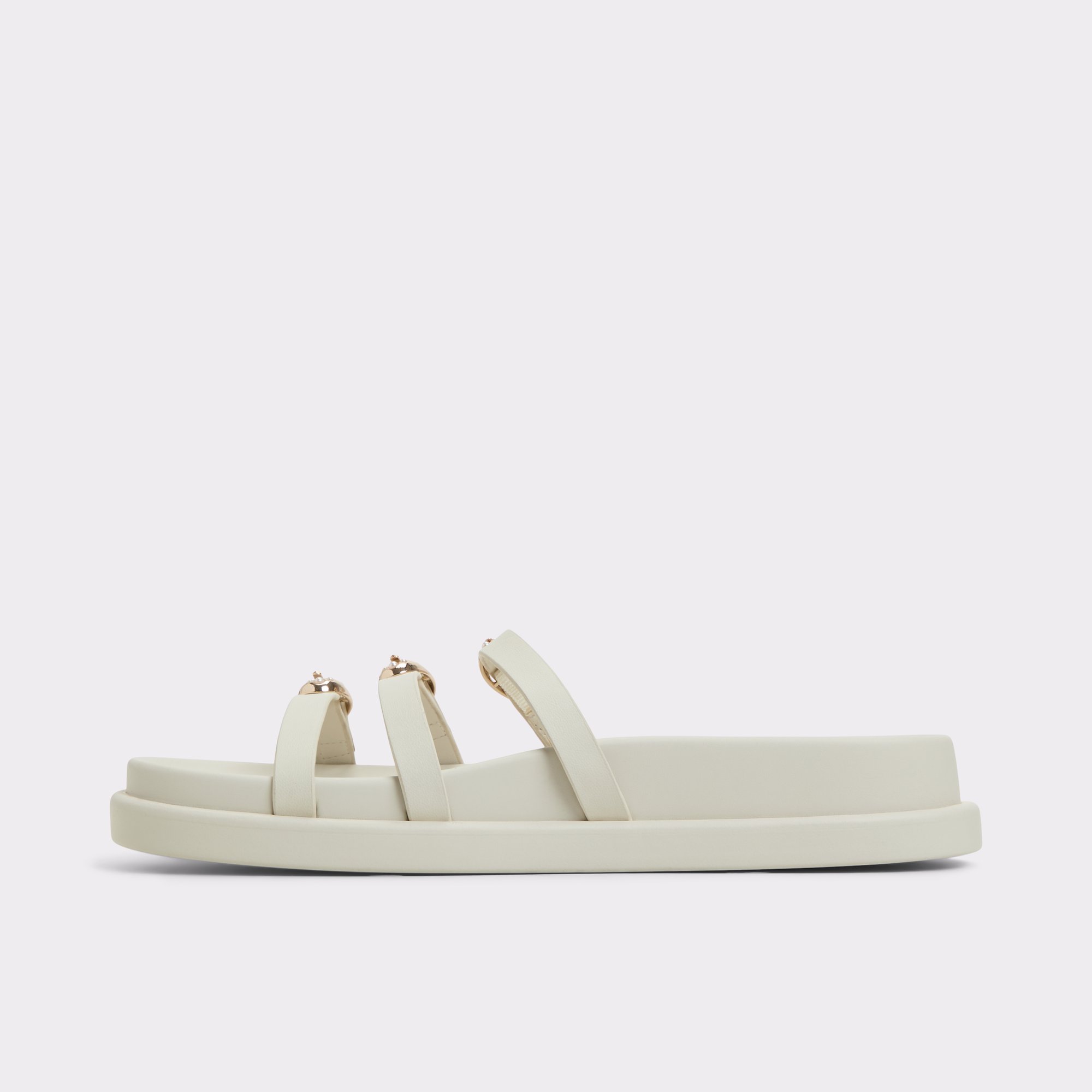 Zephyra Blanc Femmes Sandales a assise plantaire | ALDO Canada