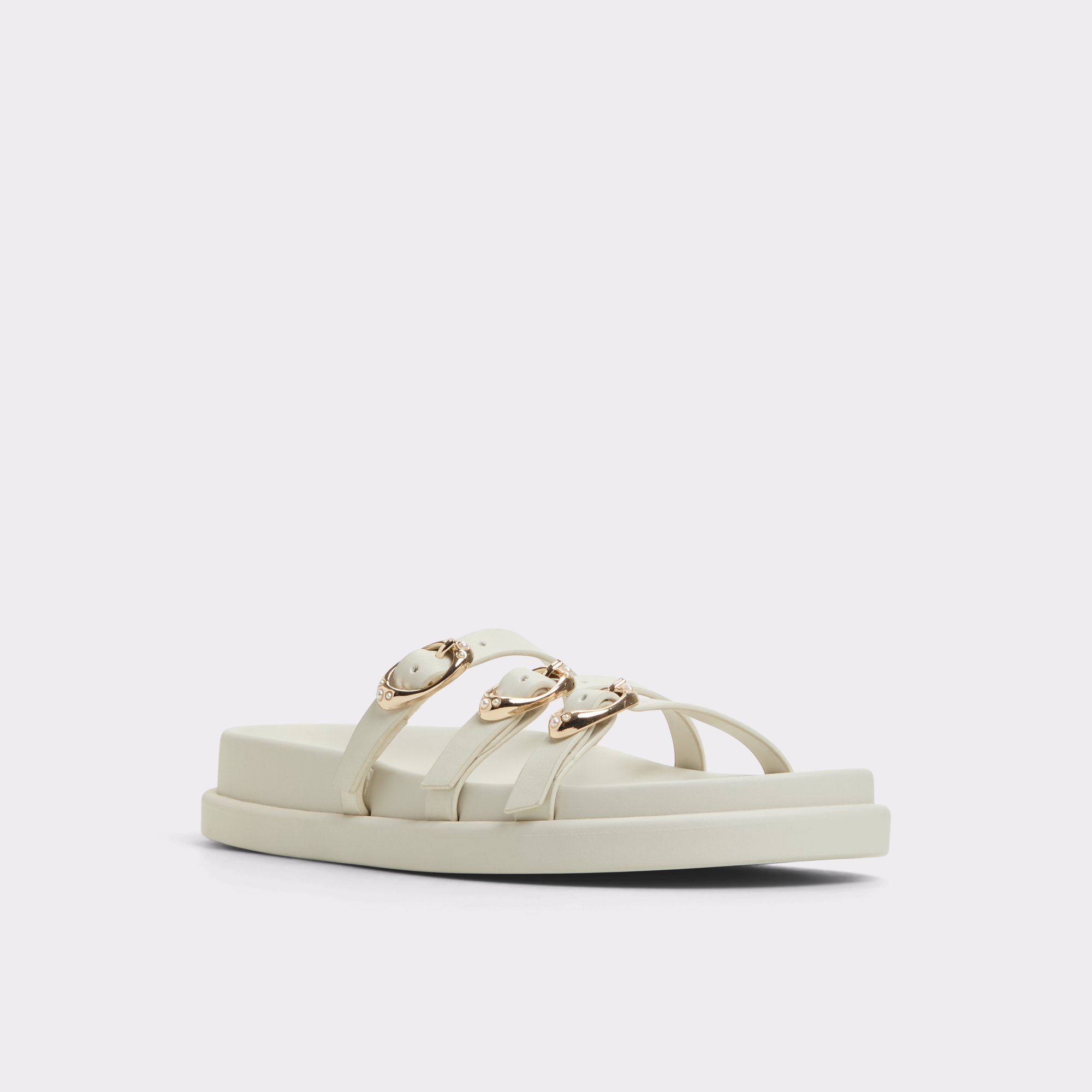 Zephyra Blanc Femmes Sandales a assise plantaire | ALDO Canada