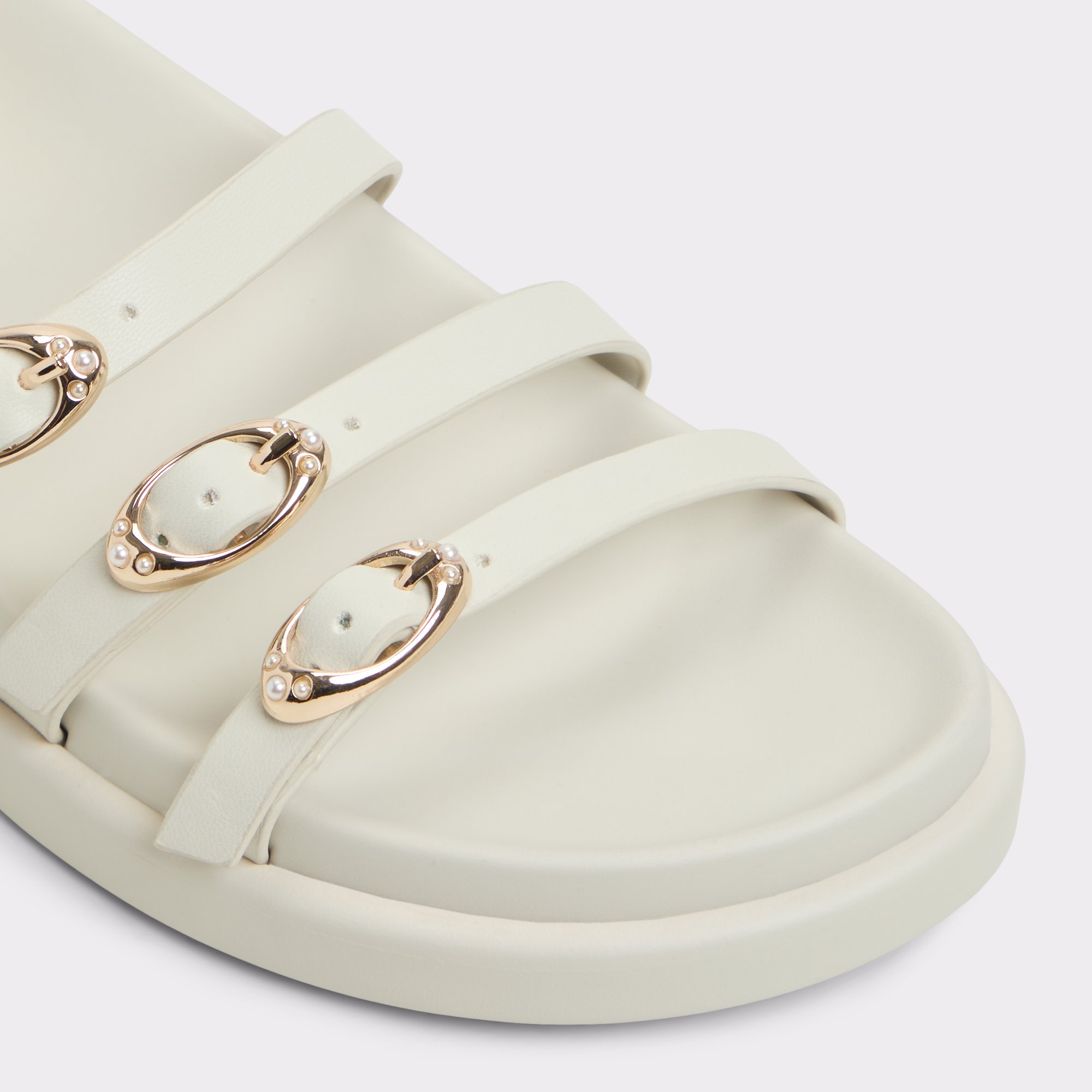 Zephyra Blanc Femmes Sandales a assise plantaire | ALDO Canada